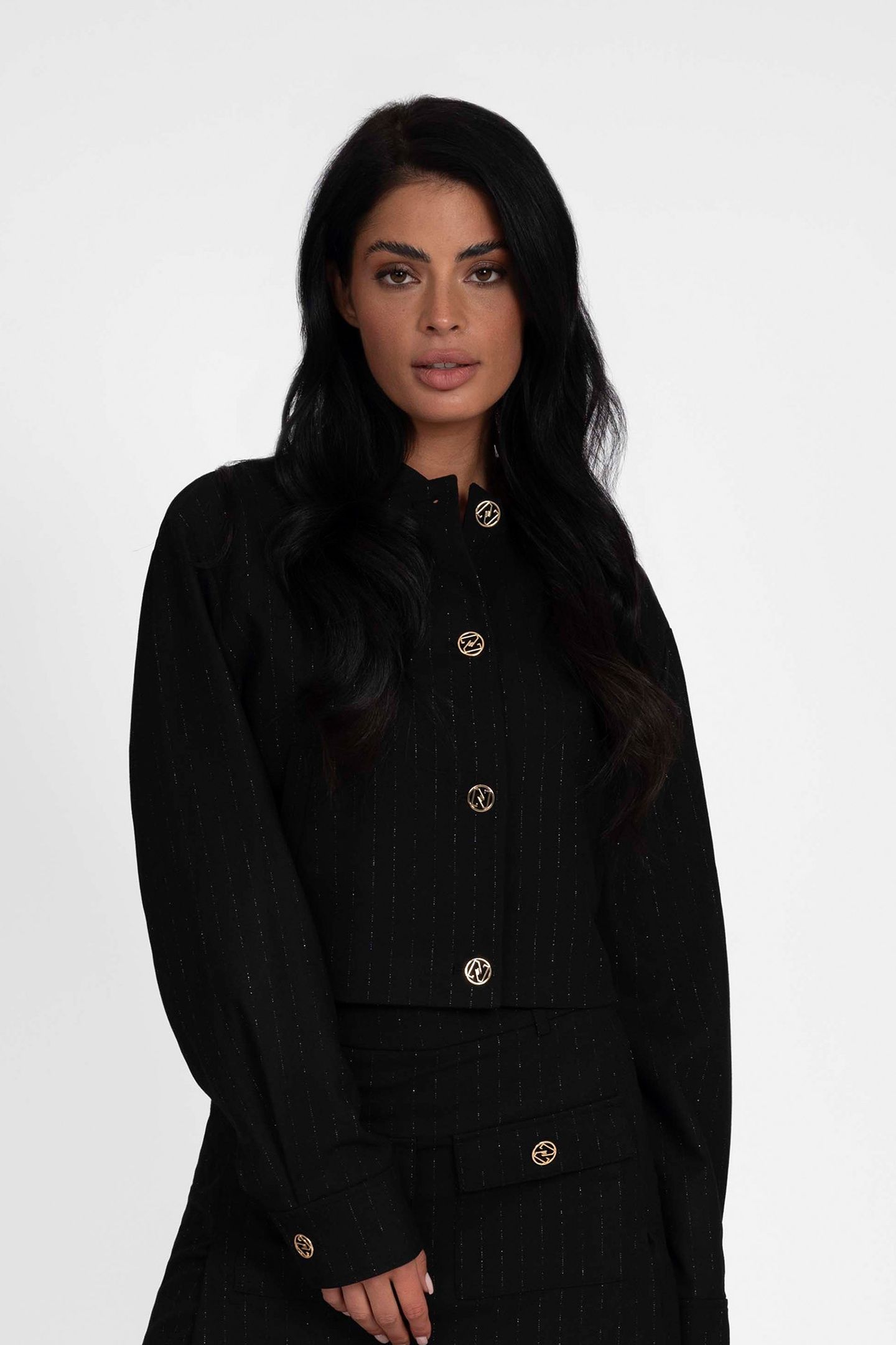 ELMIRE JACKET SILVER/BLACK 1