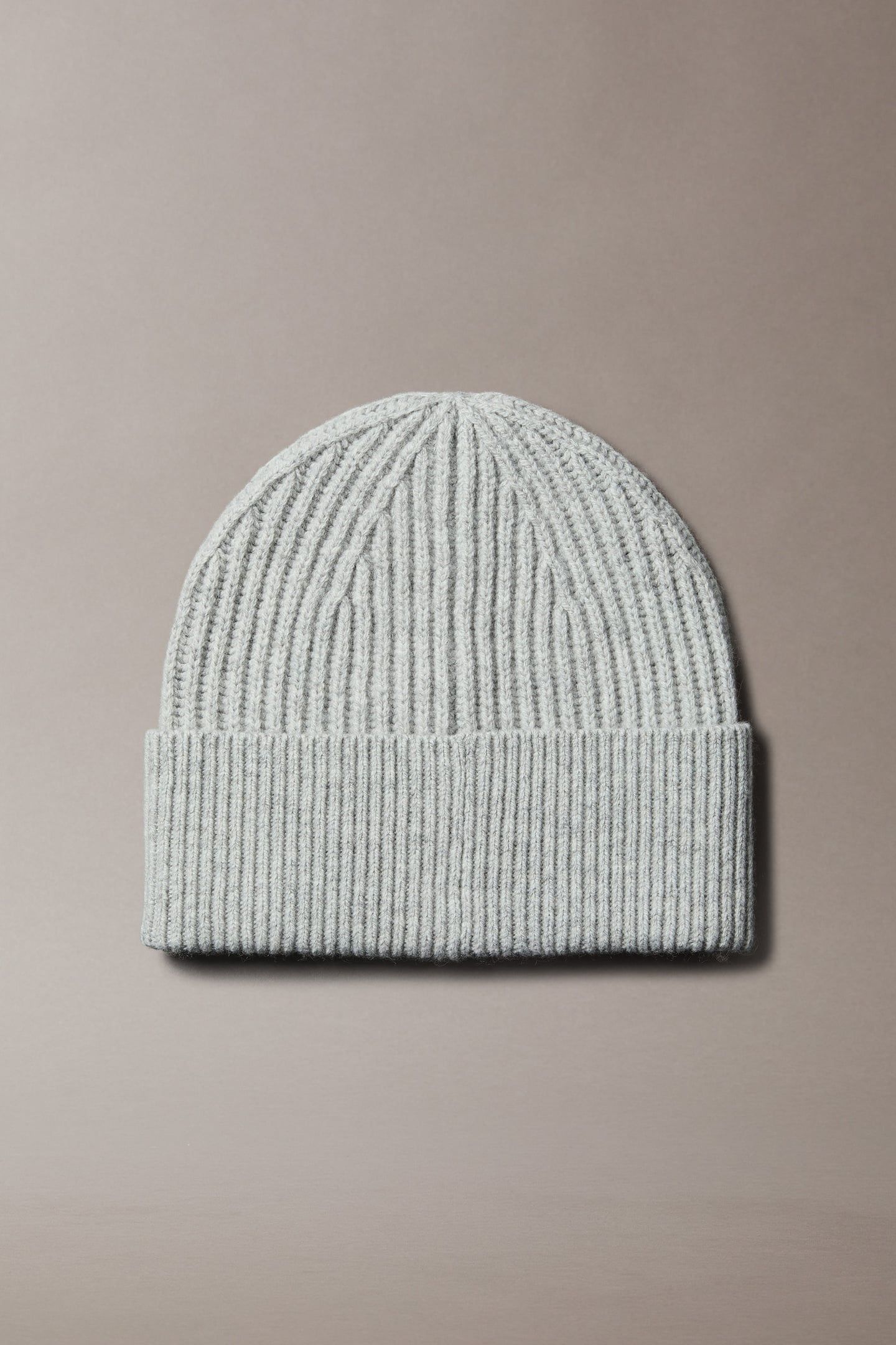 CK METAL WOOL BEANIE LIGHT GREY HEATHER 2