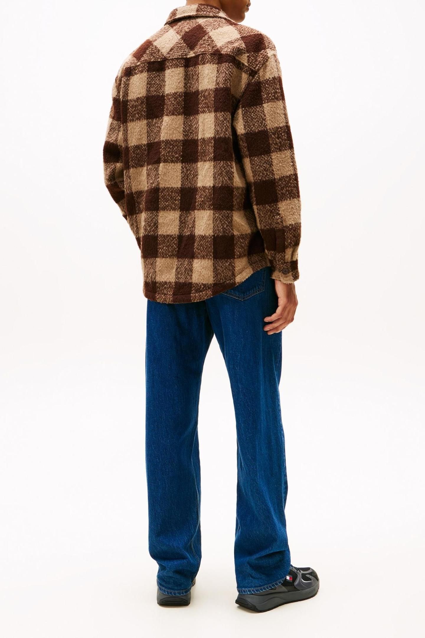 TJM CHECK OVERSHIRT RICH BROWN/BUFFALO CHECK 2