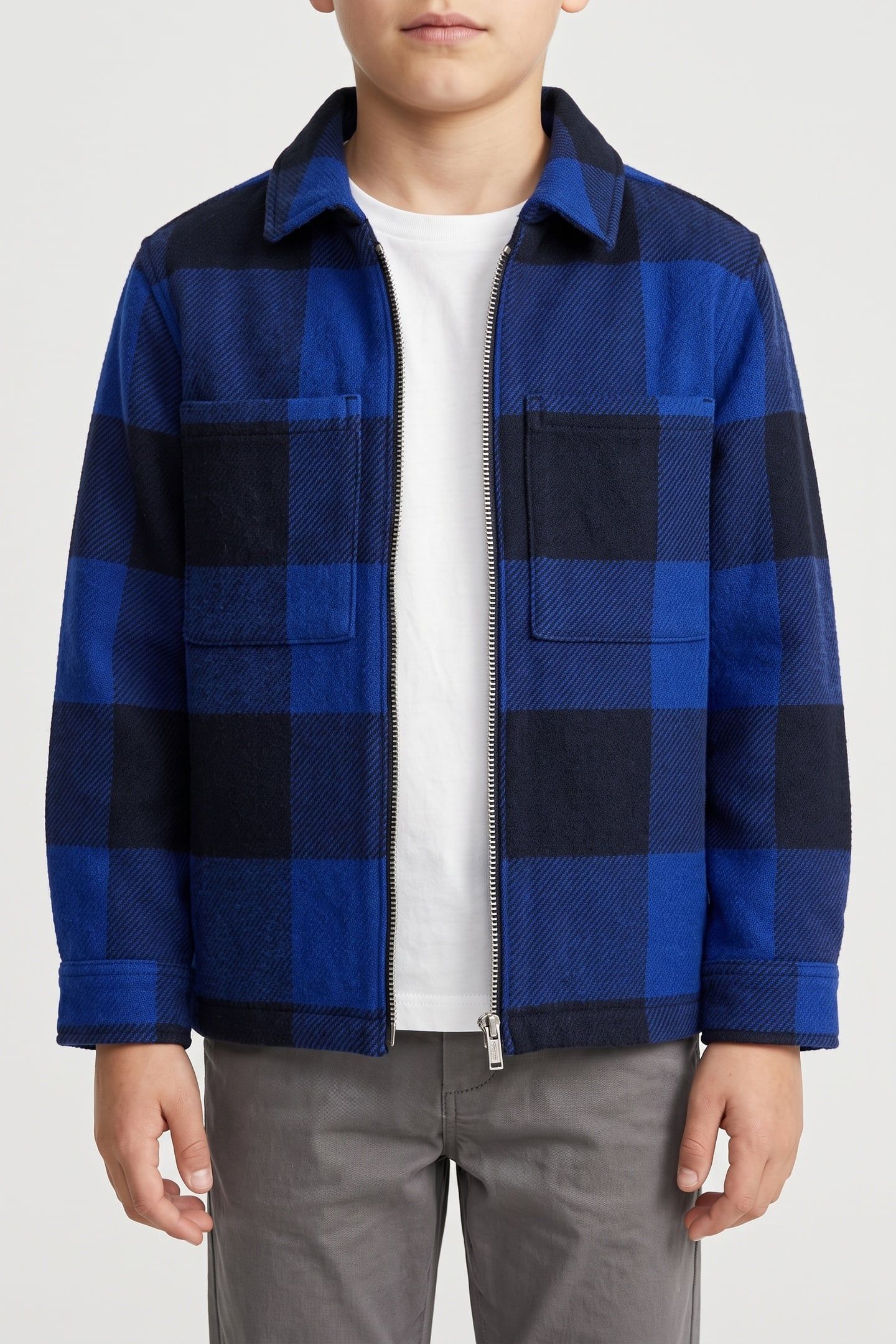 LUCAS ZIP SHIRT BLUE 1