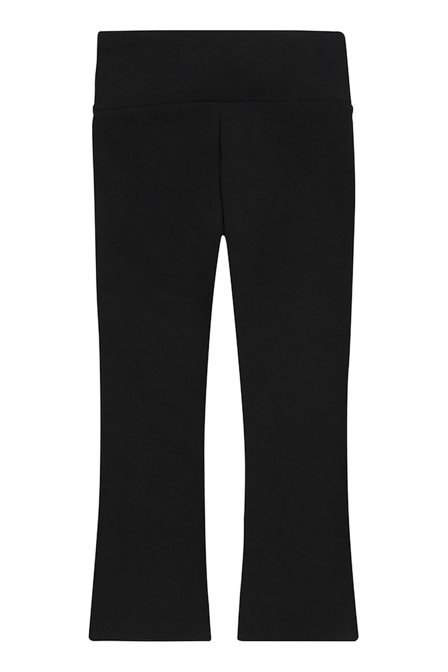 GIRLS KNIT FLARE LEGGING BLACK 2