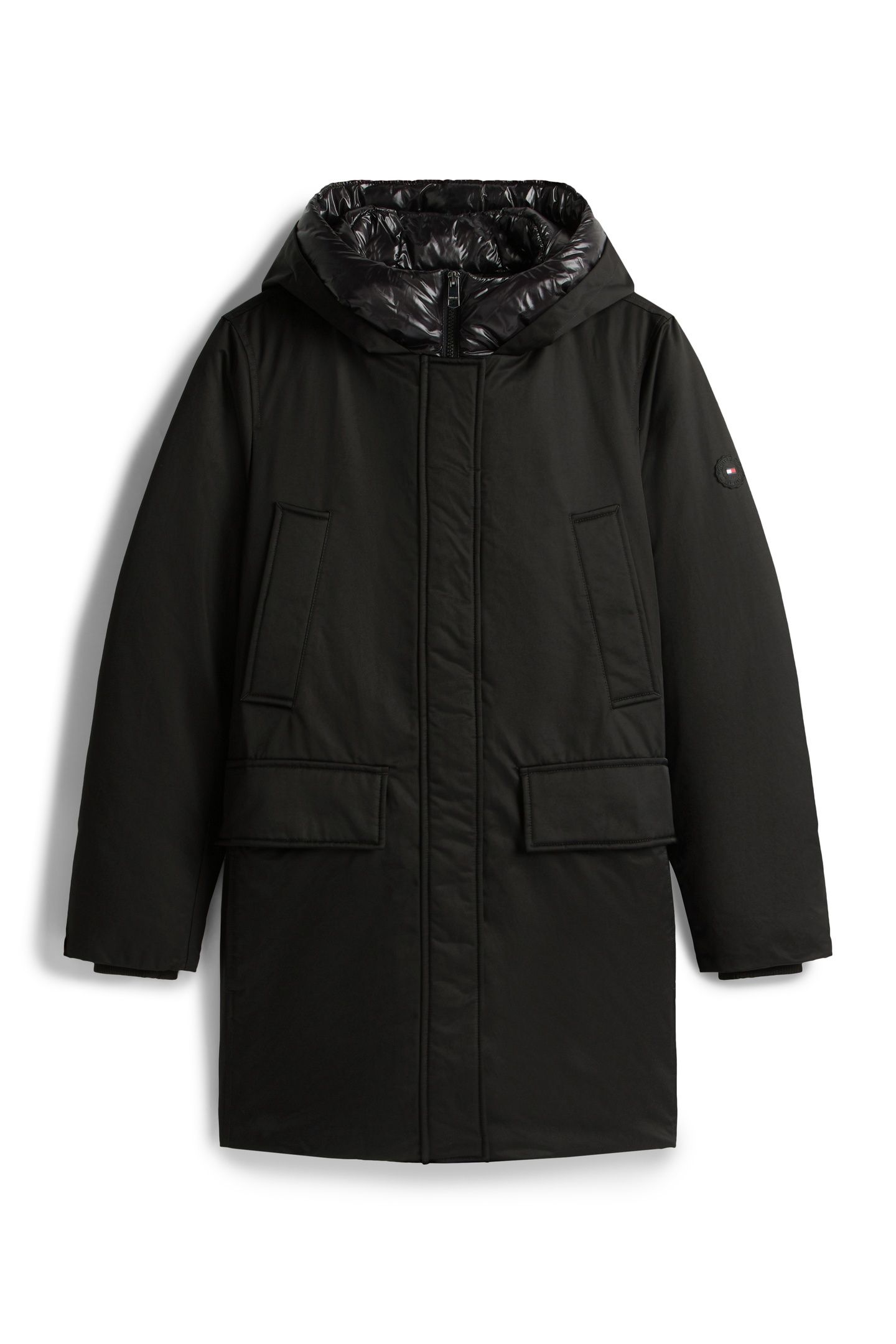 PADDED NYLON REG PARKA BLACK 4
