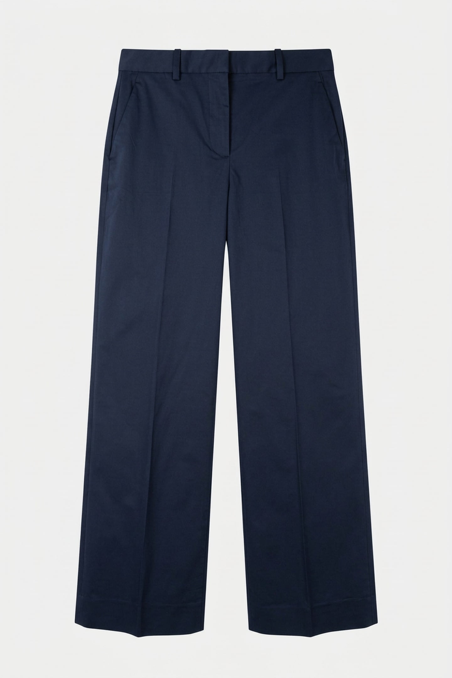 COTTON WIDE LEG PANTS DARK NIGHT NAVY 3