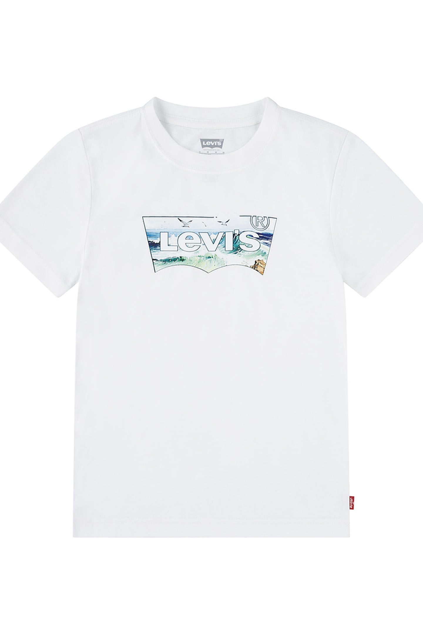 BOYS CRASHING WAVES BATWING TEE BRIGHT WHITE 1