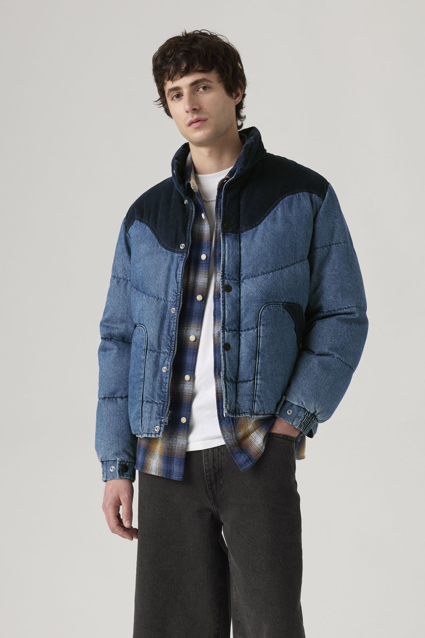 WILD WEST SHORT PUFFER JACKET RIVERBANK 3
