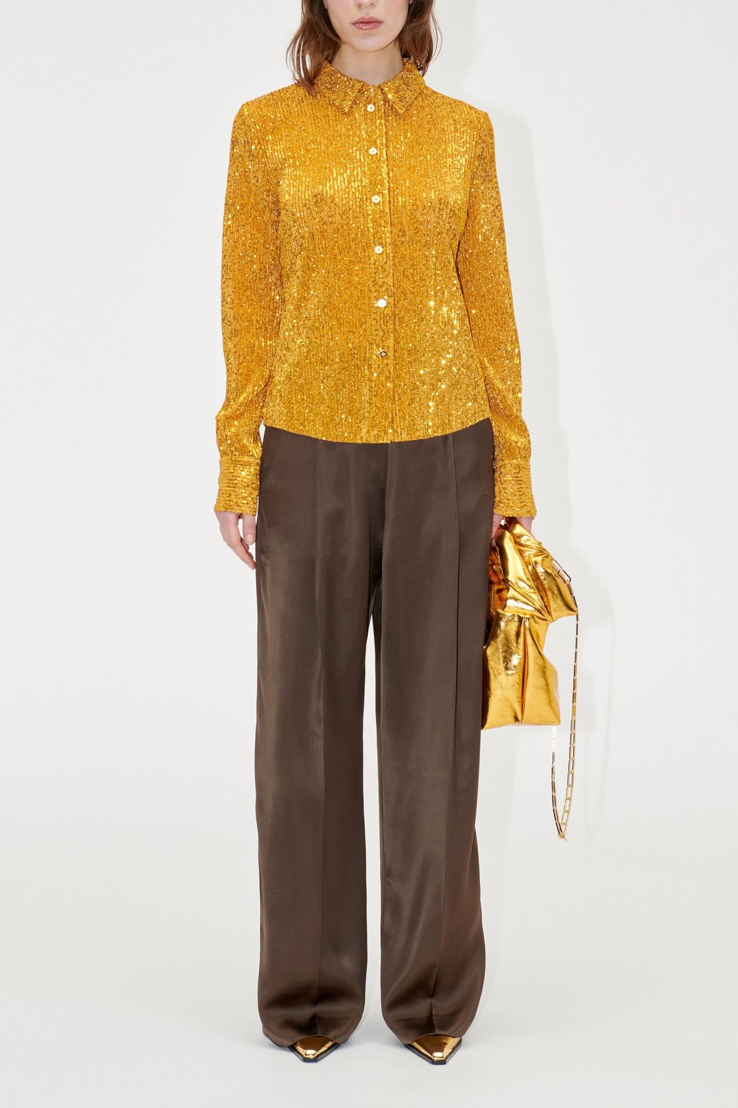 DAYA SHIRT LONG SLEEVE GOLD 1