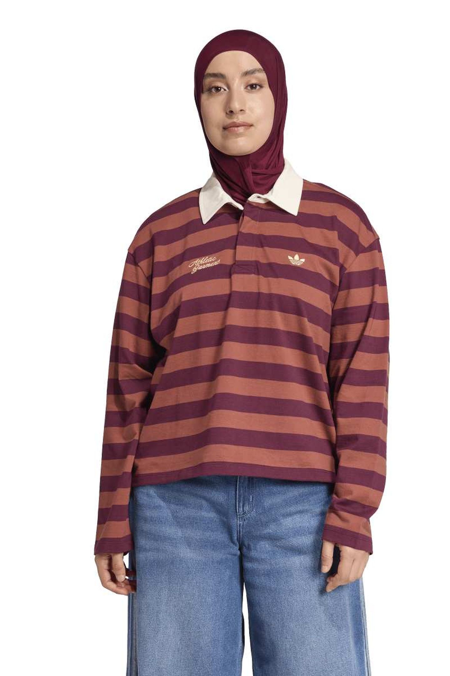 LS GFX POLO MAROON 1