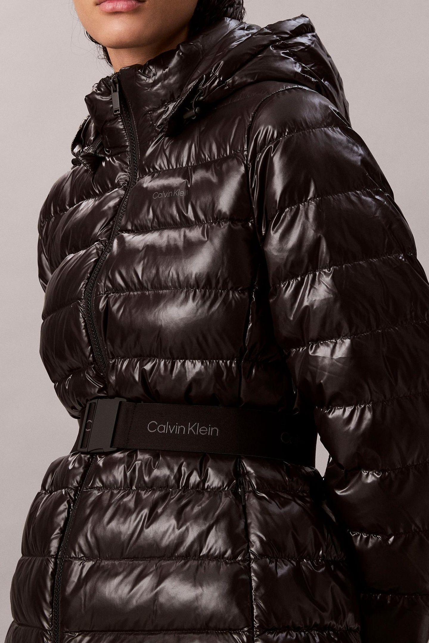 BELTED LIGHTWEIGHT PUFFER BLACK 5