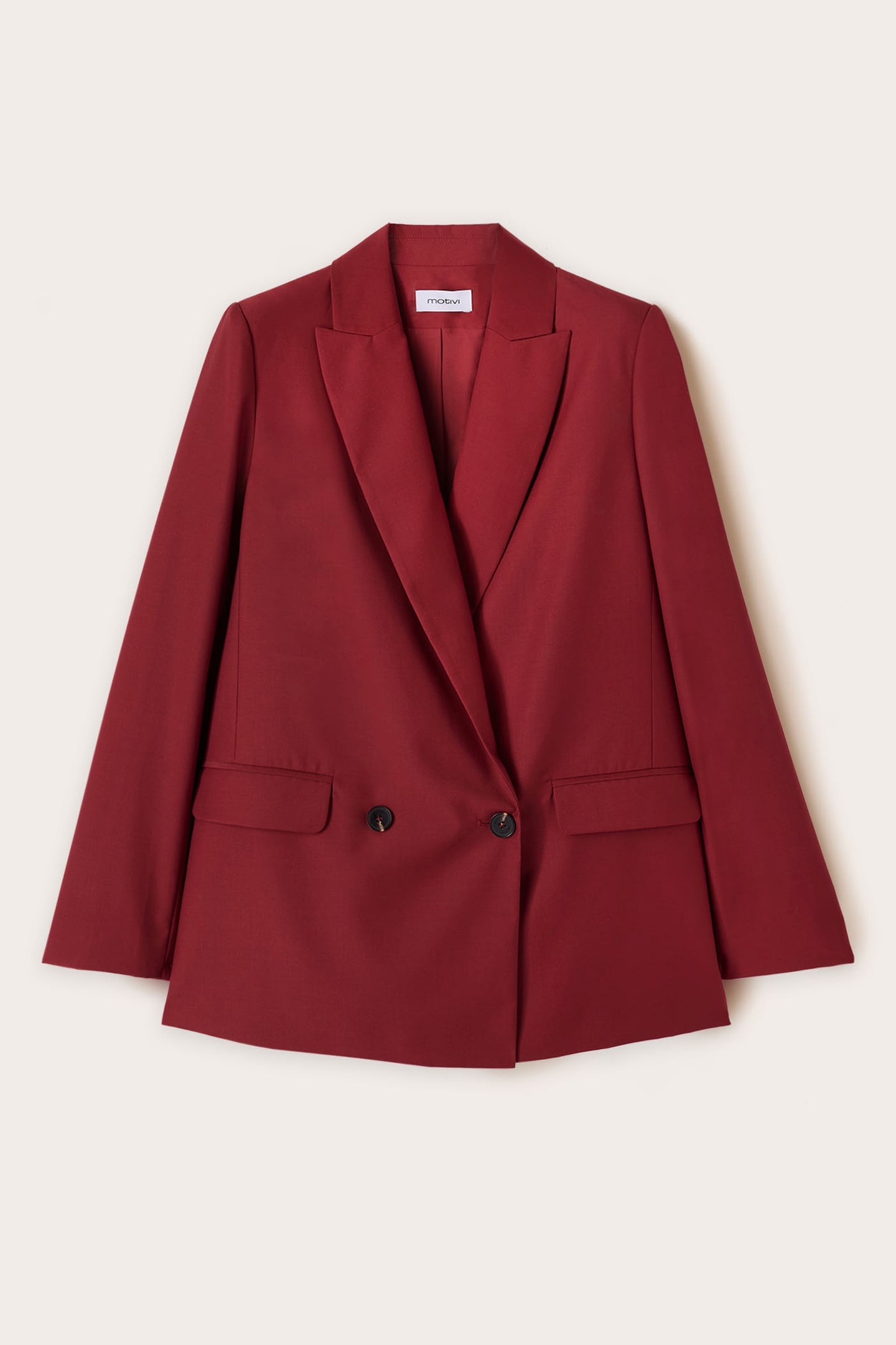 DOUBLE-BREASTED BLAZER BURGUNDY 4
