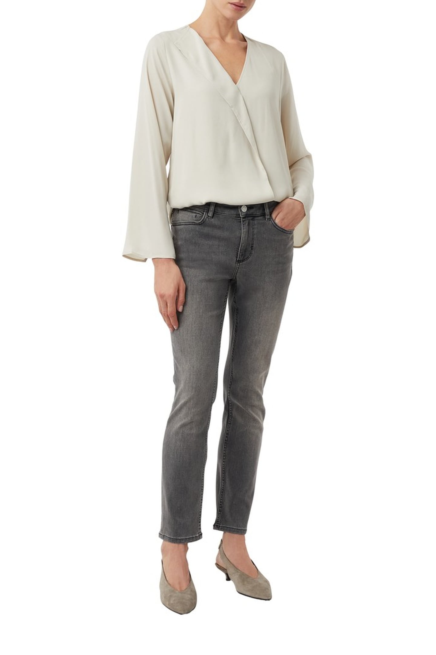 COMMA JEANS GREY/BLACK 2