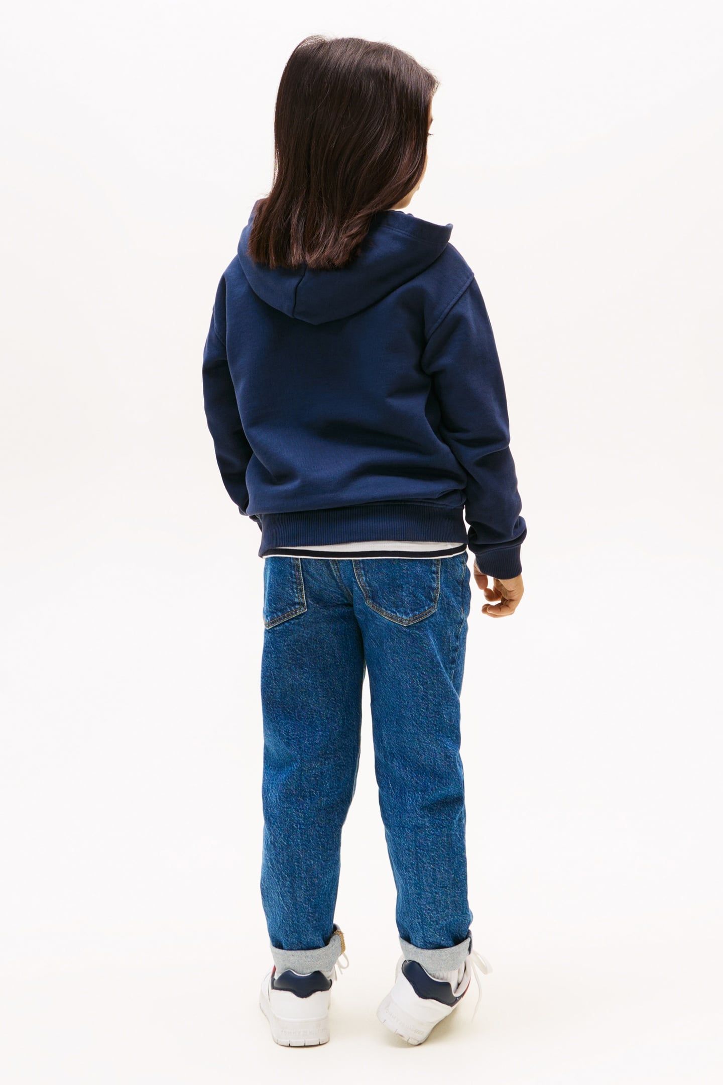 BOYS TONAL FLAG EMB ZIP DARK NIGHT NAVY 2