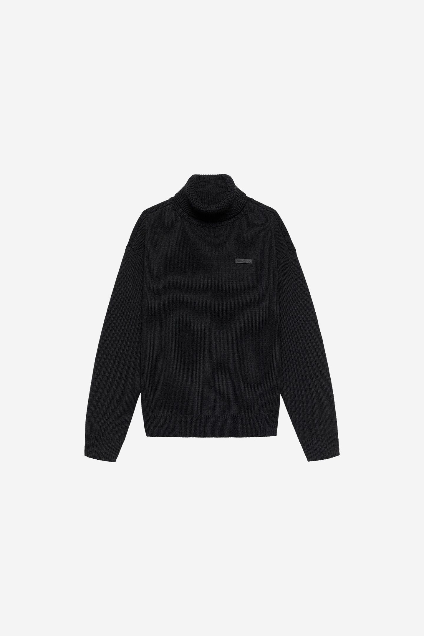 GINOO COL SWEATER BLACK 1