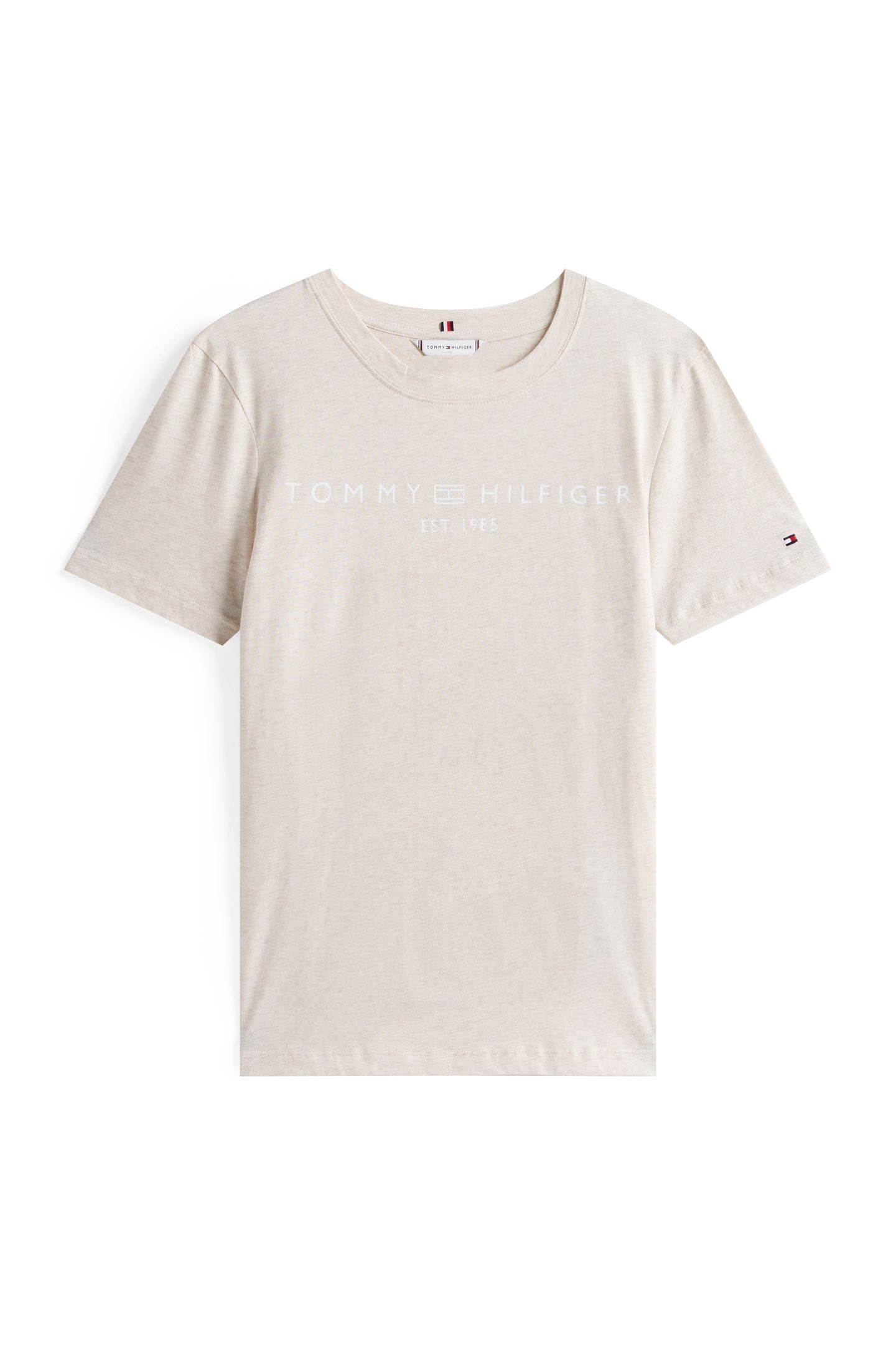 REG CORP LOGO C-NECK HEATHER OATMILK 3