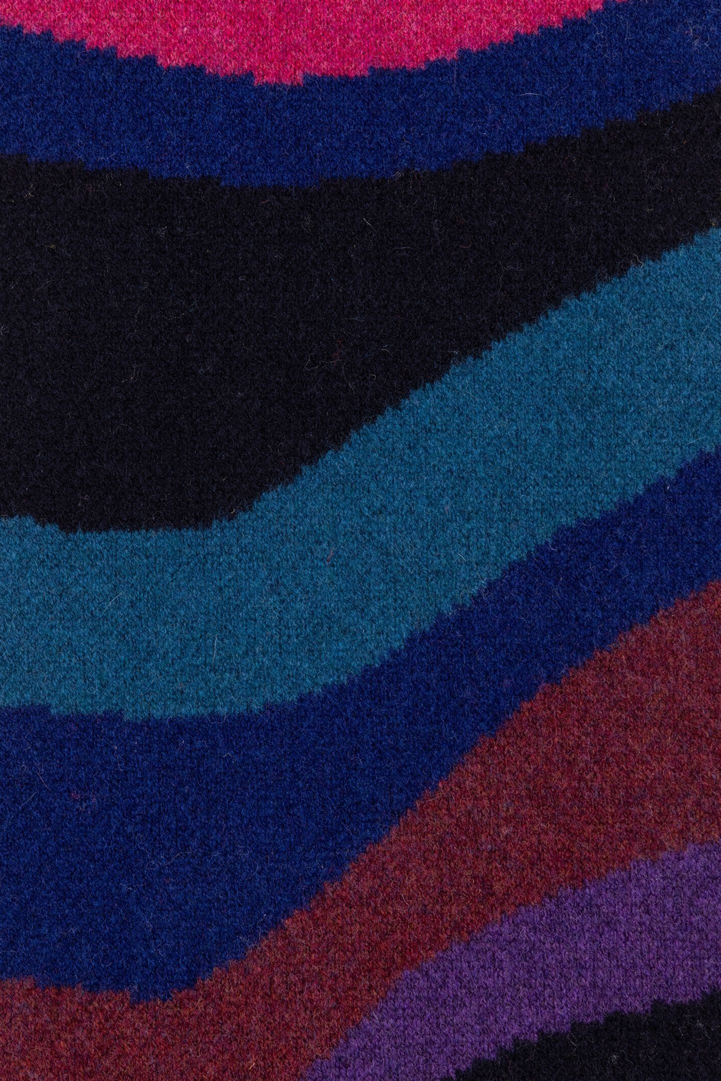 WOMEN SCARF KNIT SWIRL NAVY 6