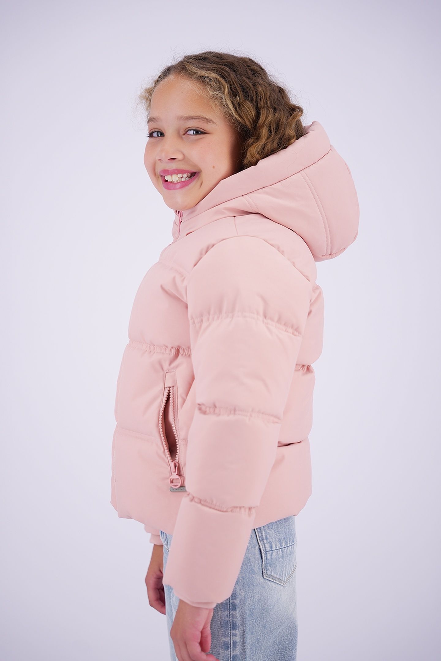 GIRLS TIZIA JACKET OUTDOOR LIGHT PINK 3