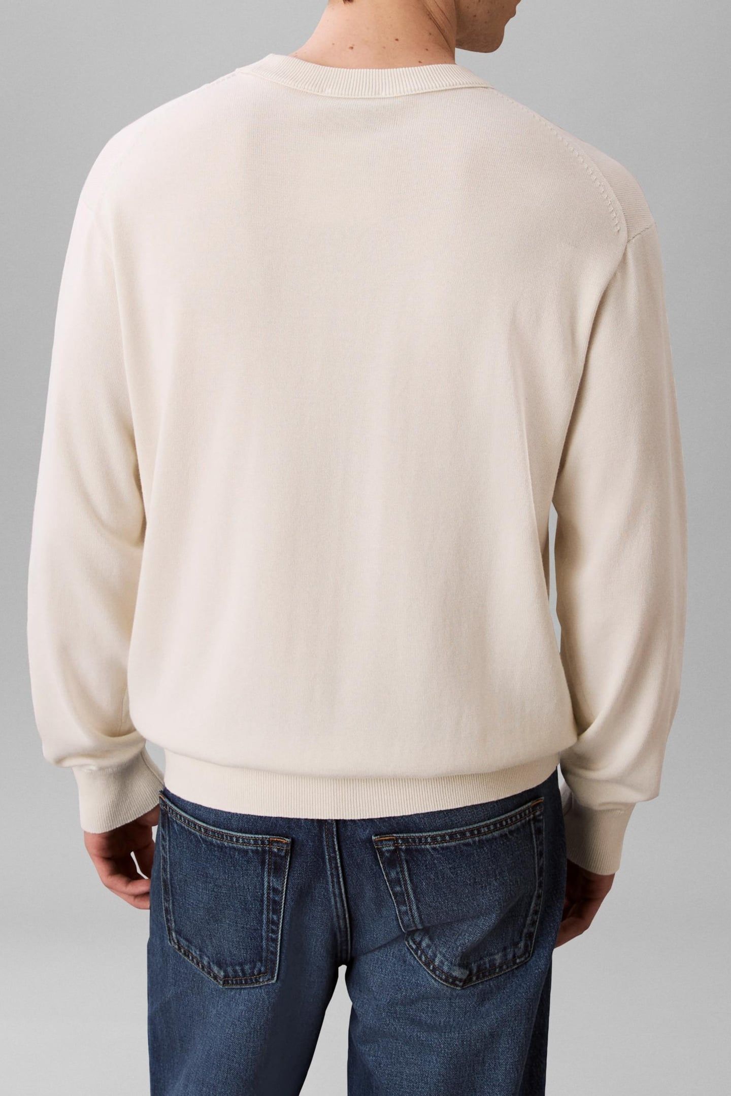 LS COTTON RELAXED CREWNECK TOFU 2