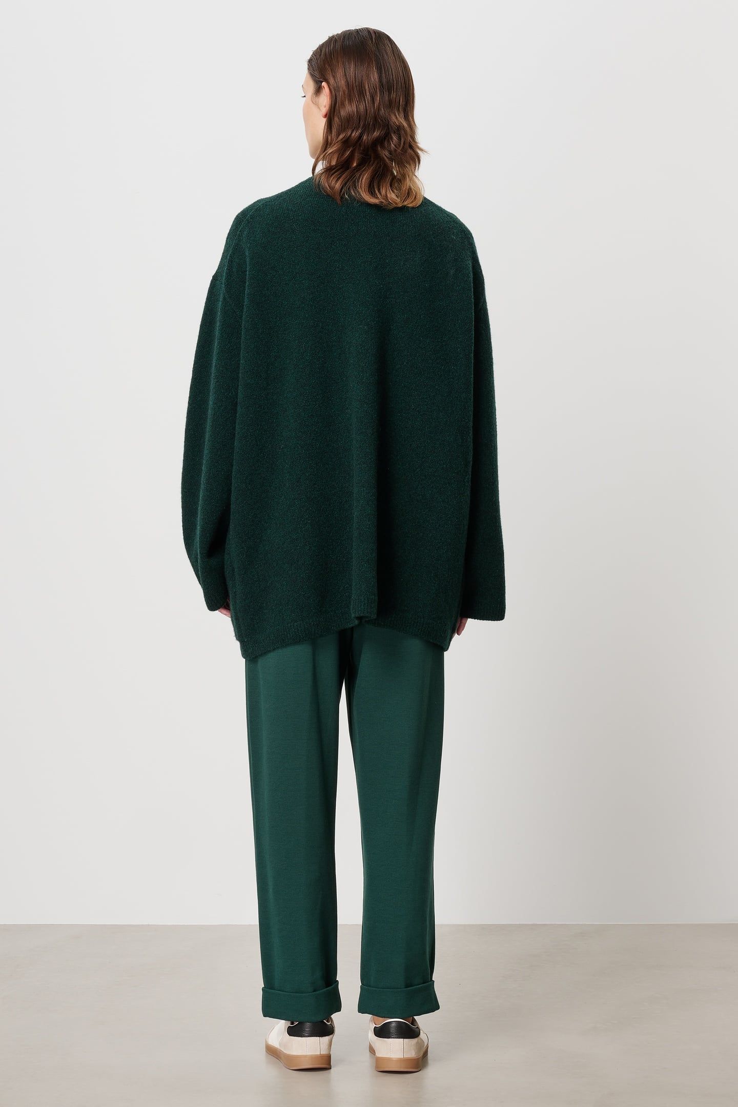 KIKI CARDI COAT DARK GREEN 5