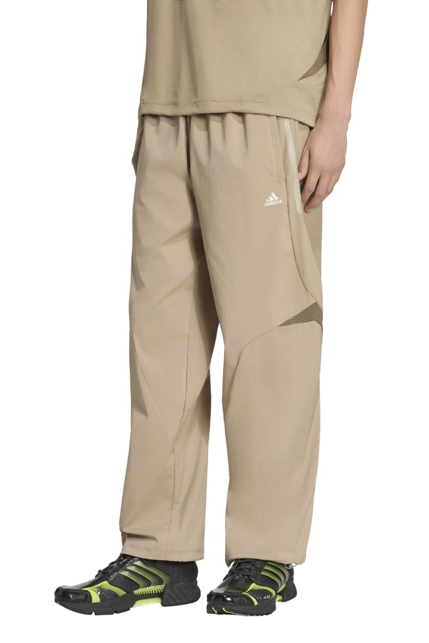 UNISEX F50 STRIPED TRACK PANTS BLANCH BROWN 2