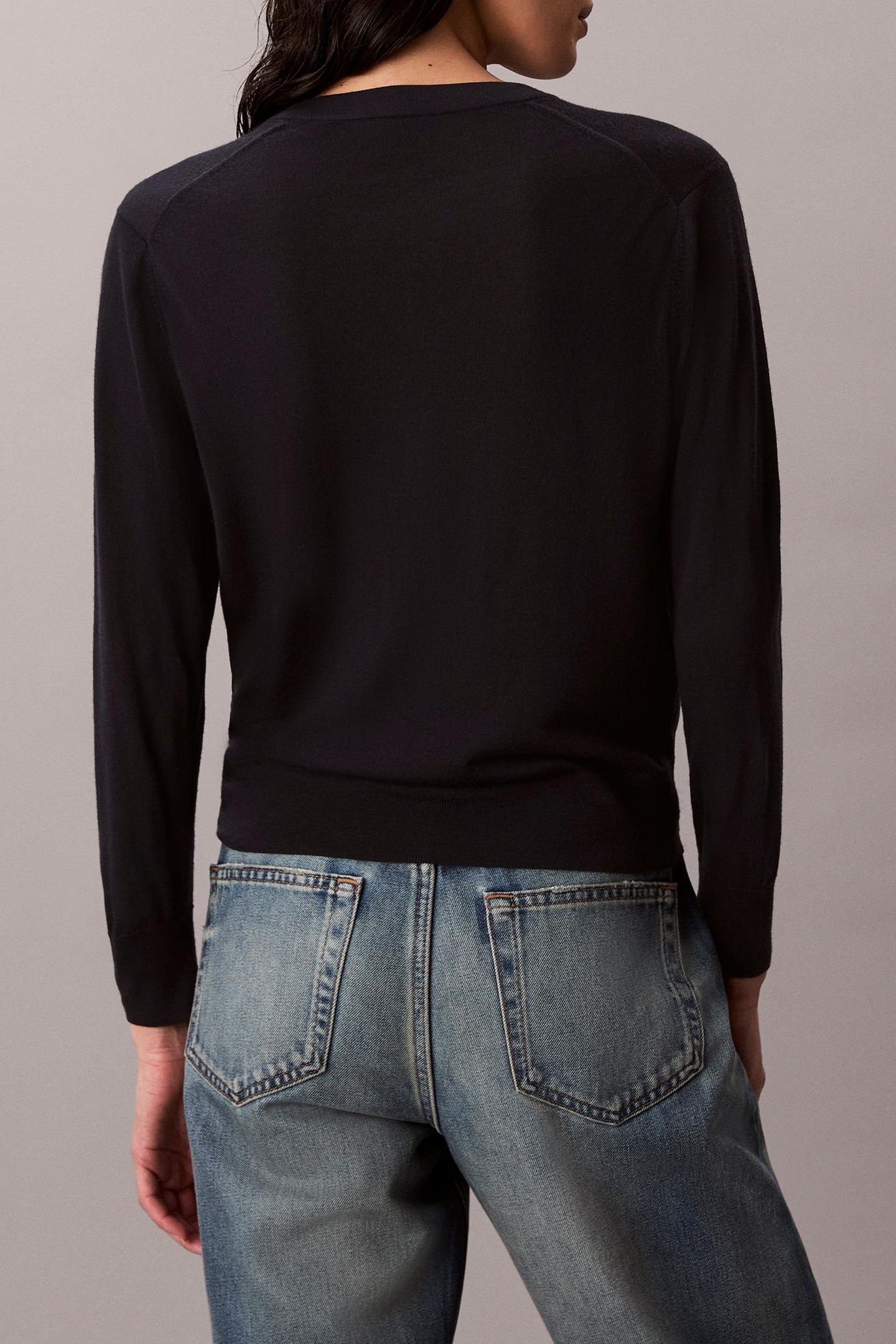 MERINO CARDIGAN BLACK 2
