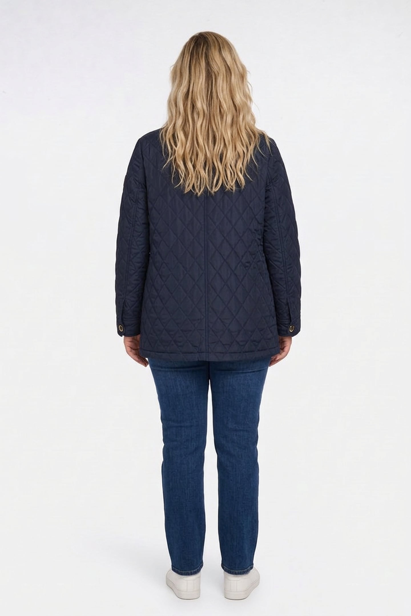 BUTTON UP QUILTED JACKET MIDNIGHT 2