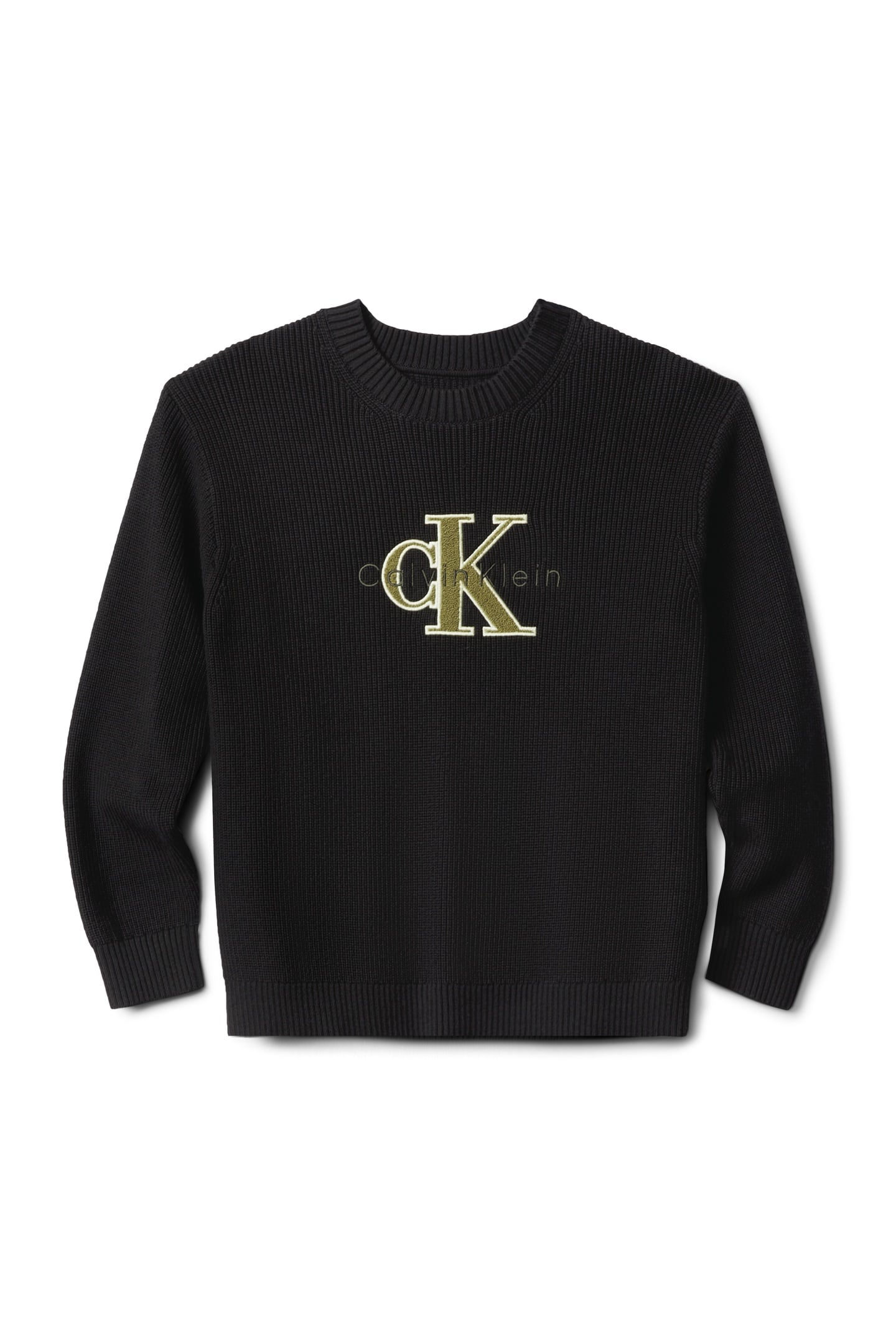 BOYS TOWELLING STITCH SWEATER BLACK 3