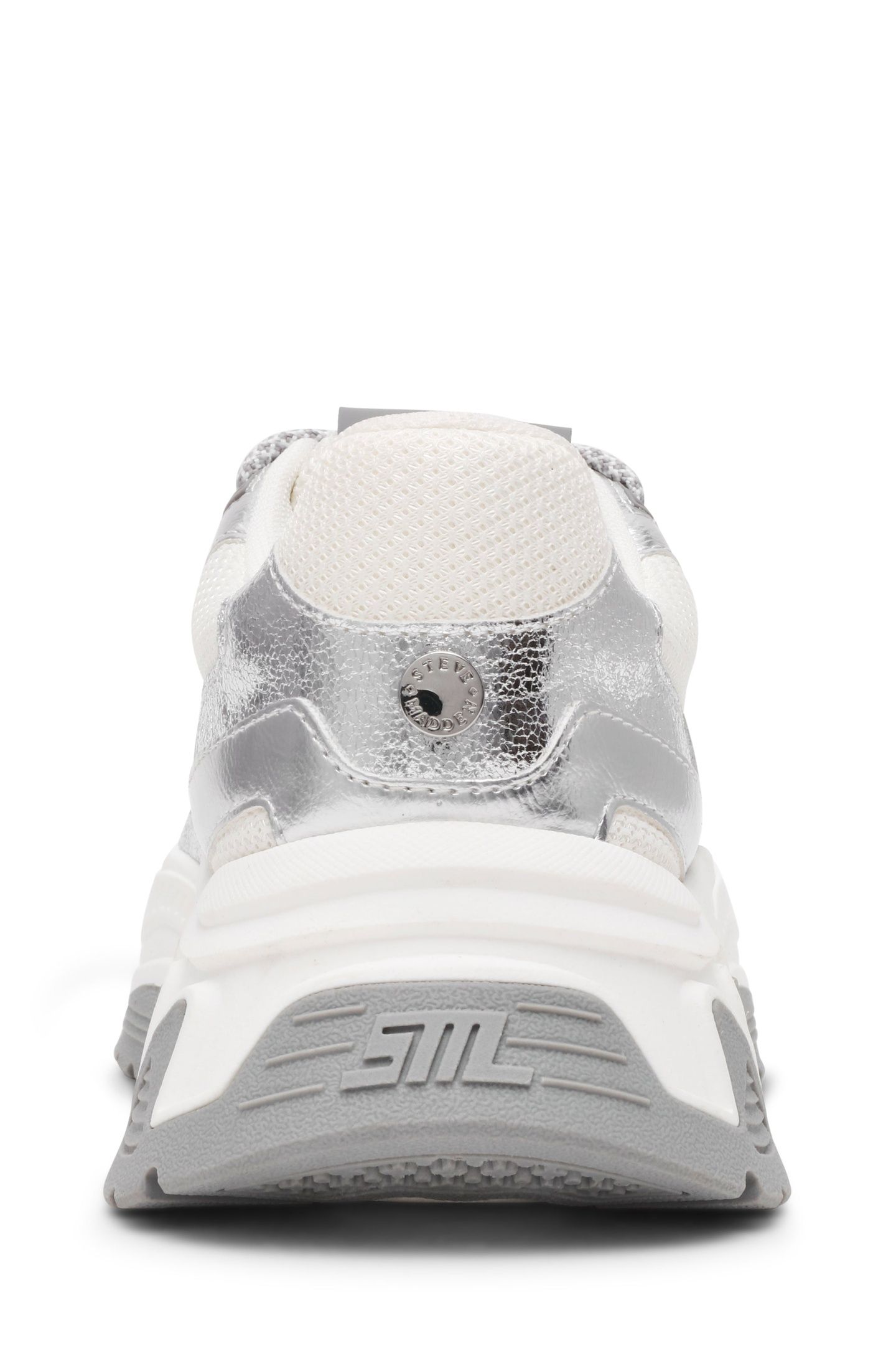 AMPLE SNEAKERS SILVER/WHT 5