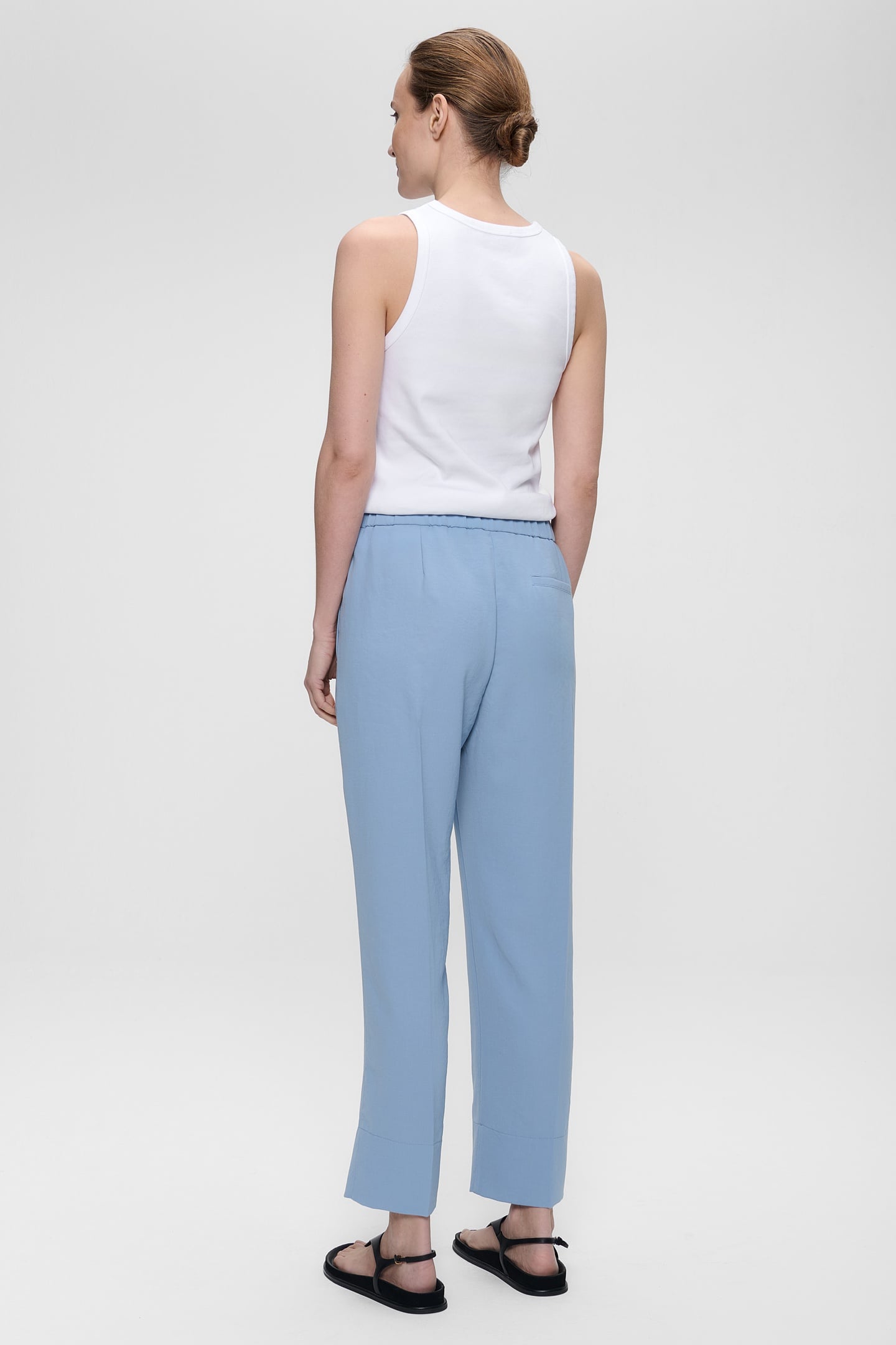 JAPANESE CREPE SYDNEY PANTS HORIZON BLUE 2