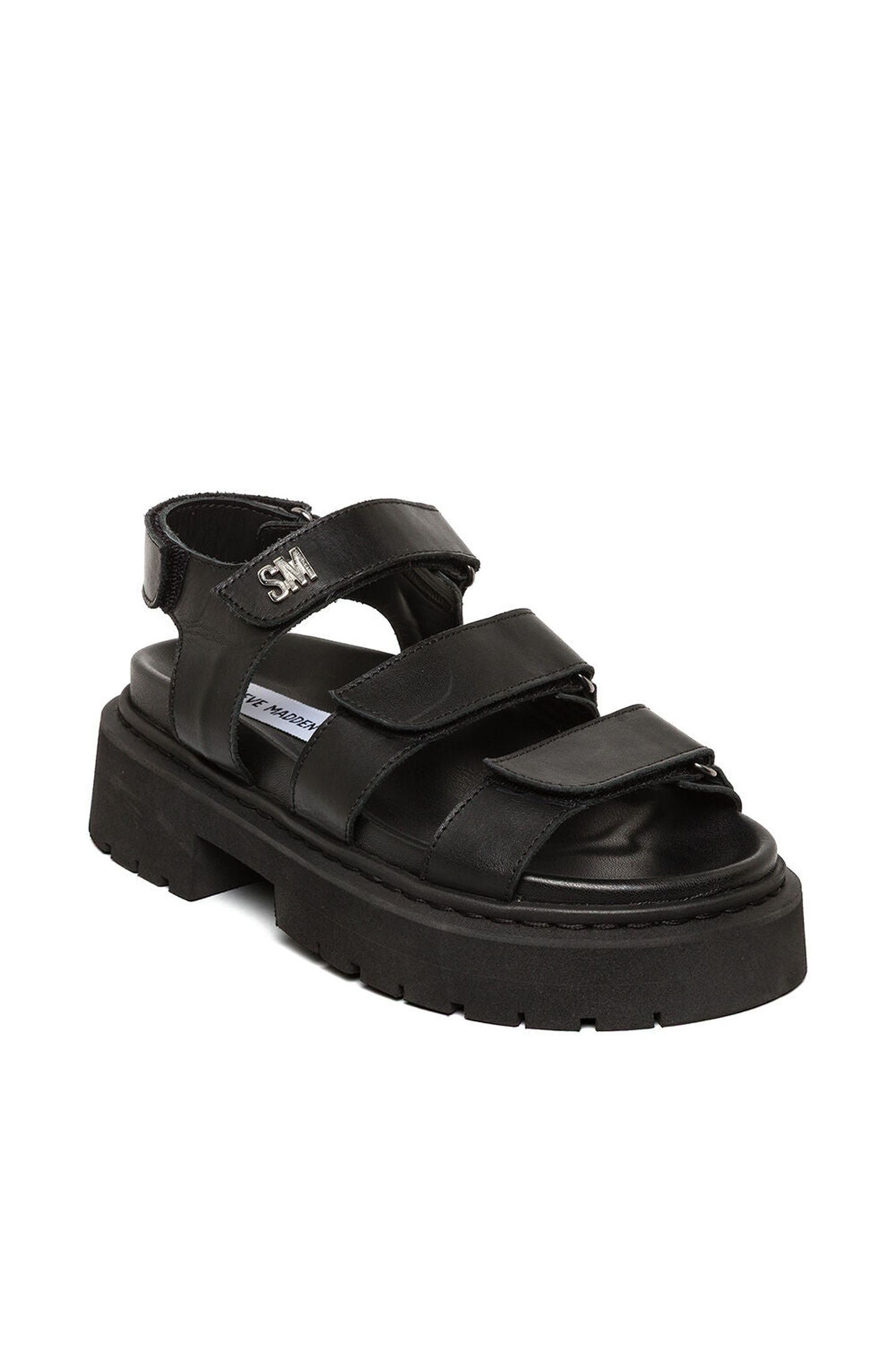 GLORIAS SANDALS BLACK LEATHER 2