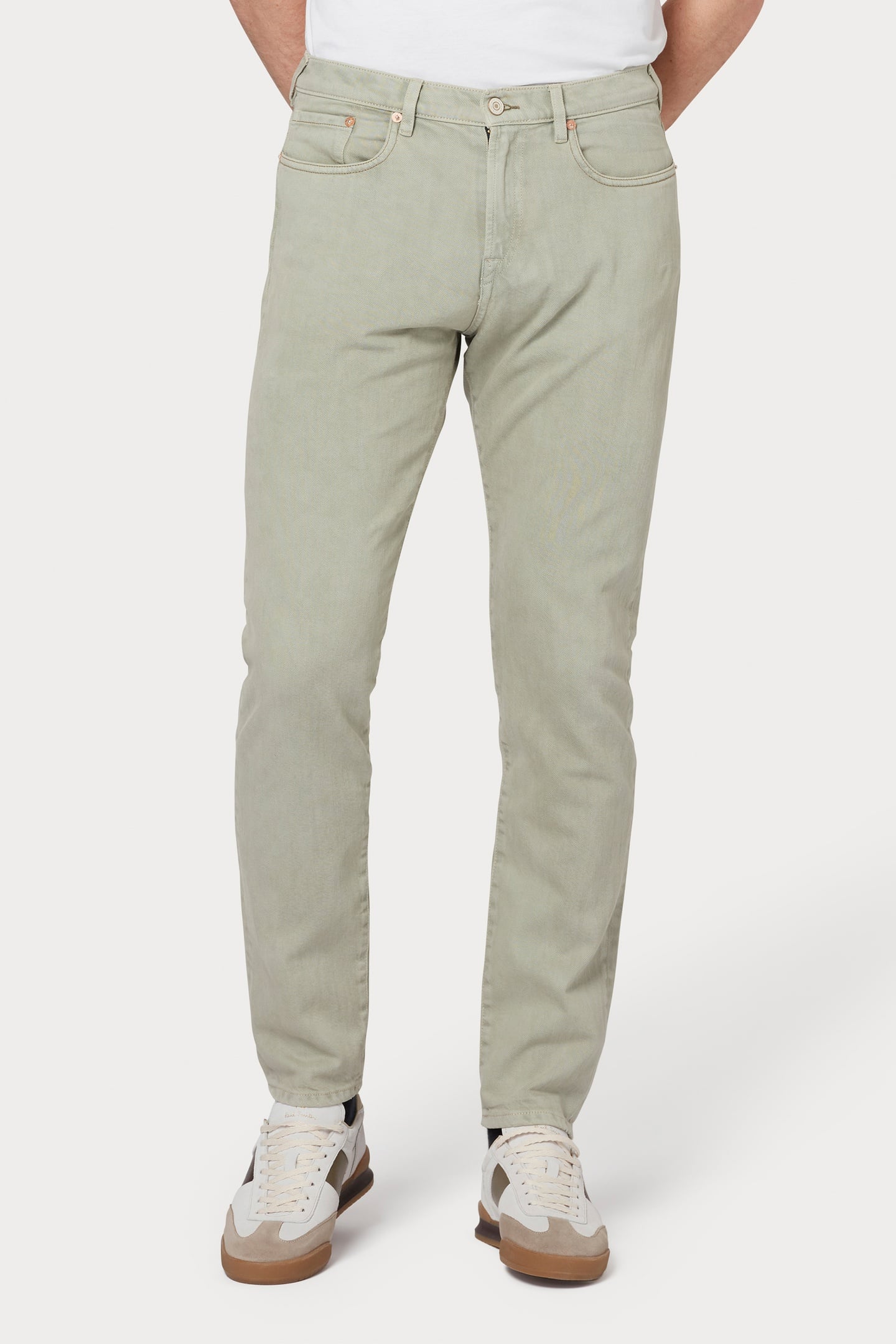 MENS TAPERED FIT JEAN ALL OVER BLEACH 3