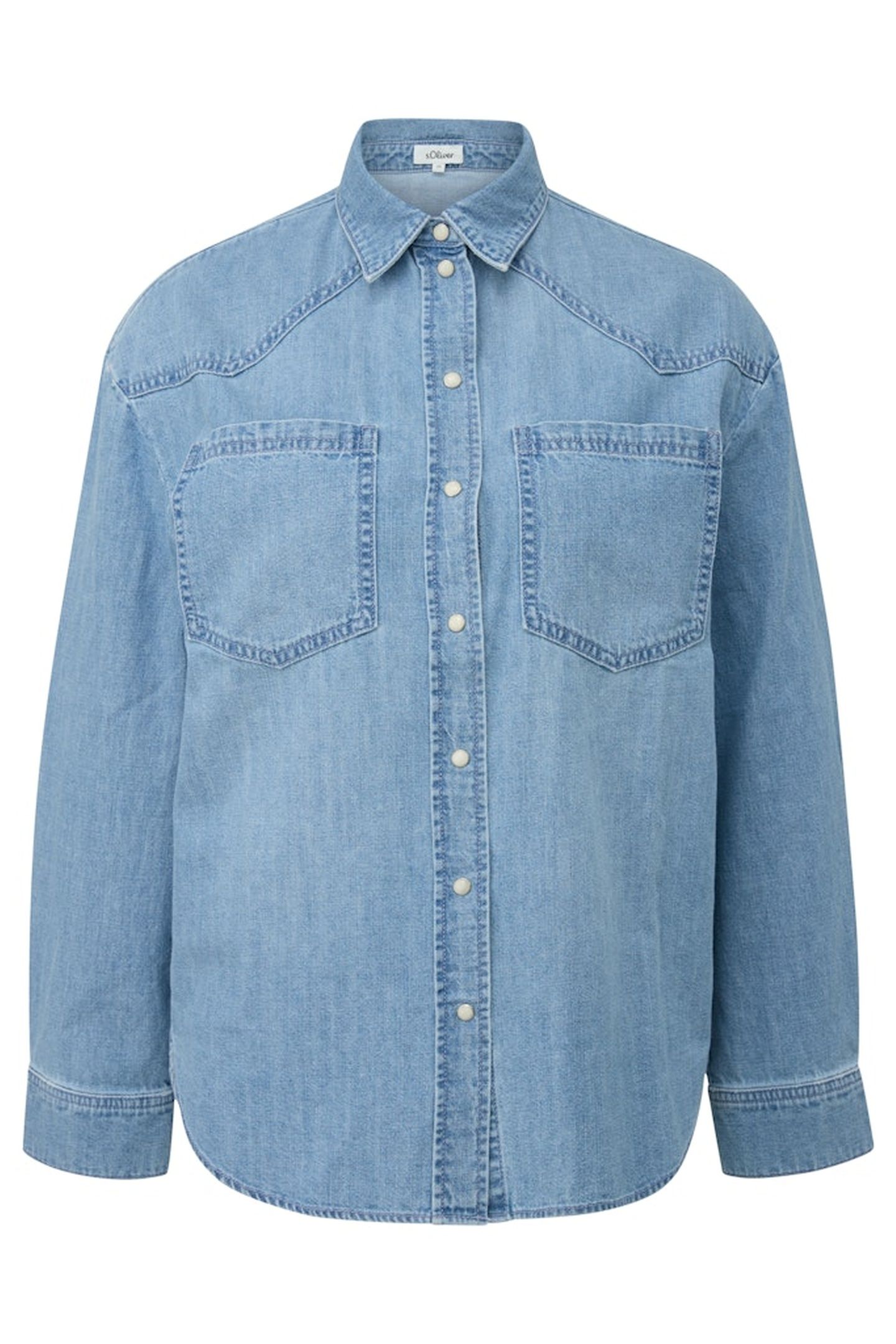 S.OLIVER BLOUSES BLUE DENIM 4