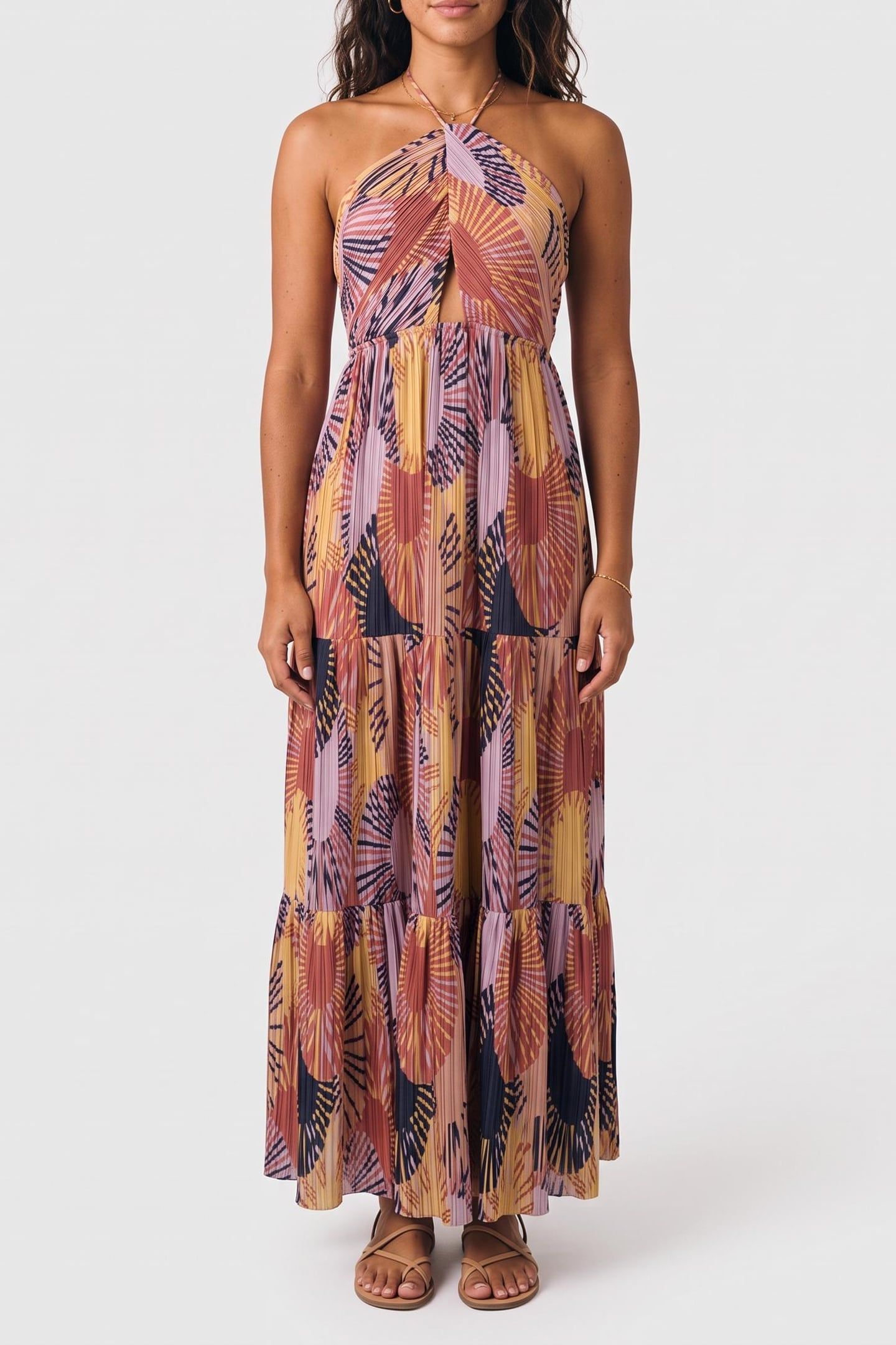 LONG DRESS OCRE 1