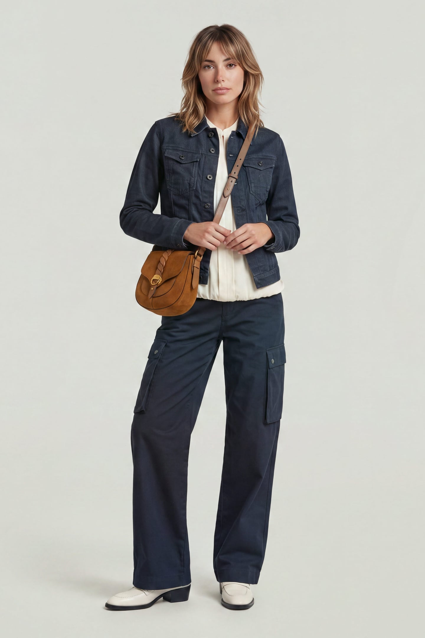 HIGH WAIST CARGO BLUE 3