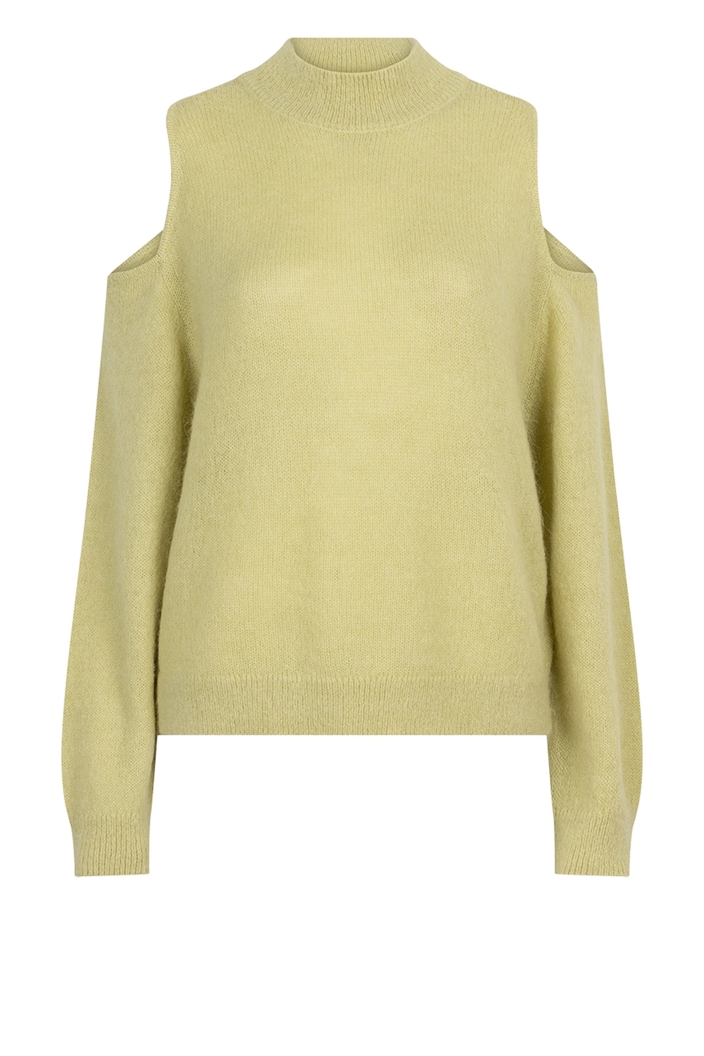 AVIEL OPEN SHOULDER SWEATER LEMON GRASS 3