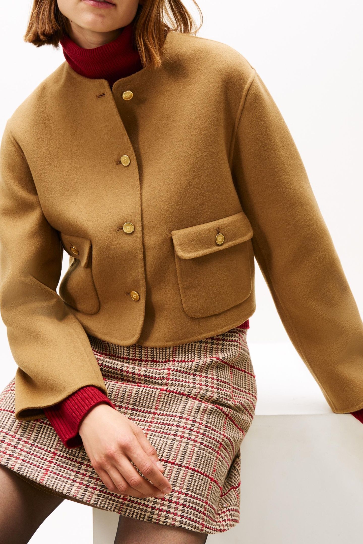 DF WOOL BLEND REG JACKET DESERT KHAKI 4