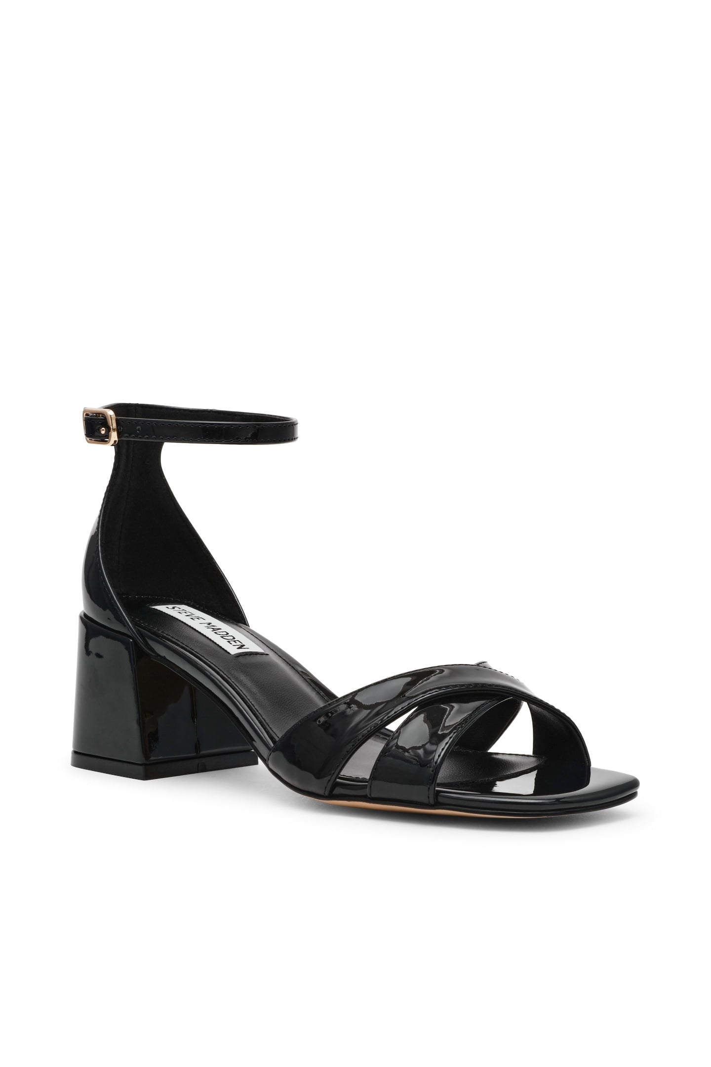 FERGIE SANDALS BLACK PATENT 2