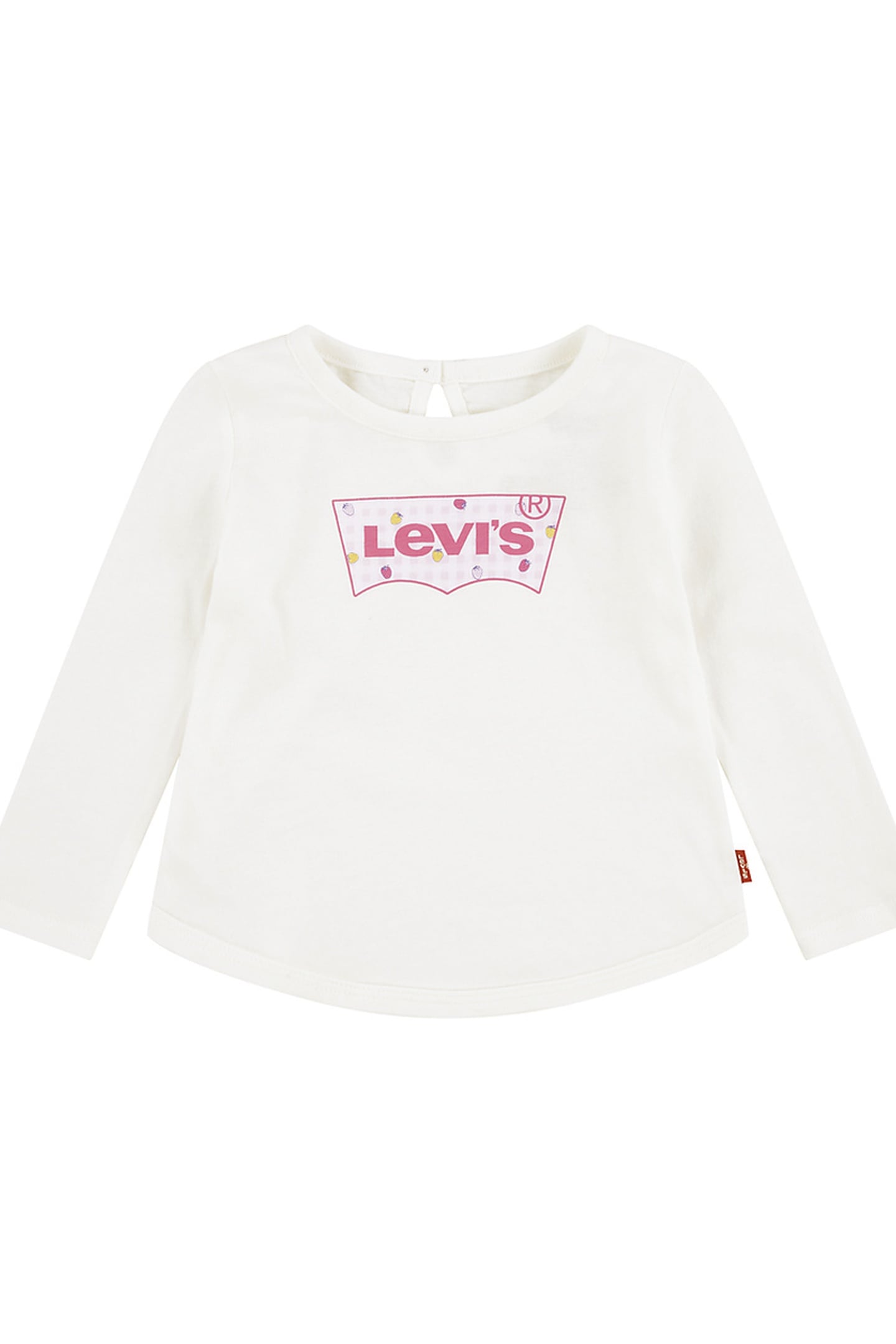 GIRLS CURVED HEM LS TEE SUGAR SWIZZLE 1