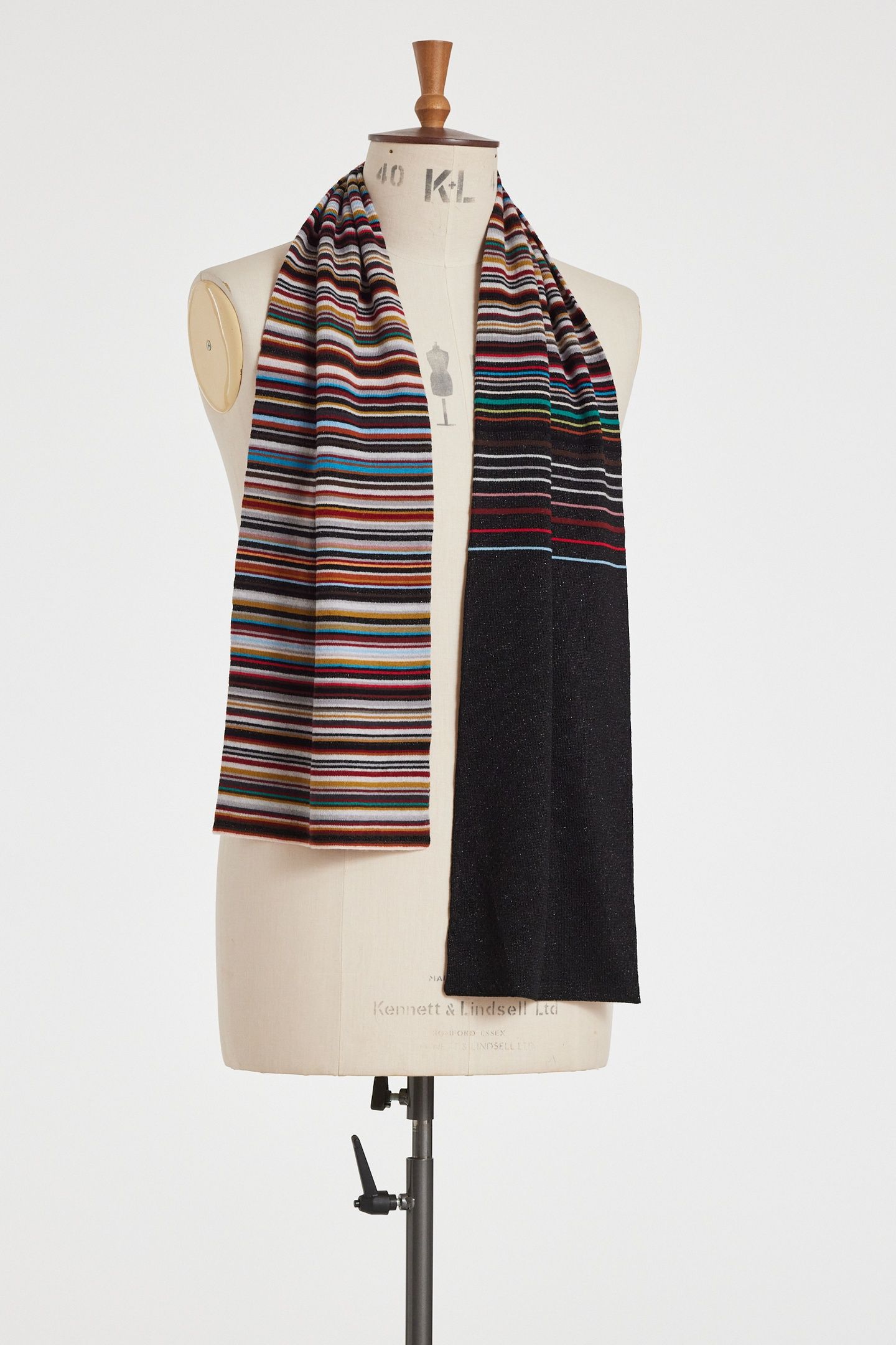 WOMEN SCARF SIGNATR LUREX MULTI COLOURED 2