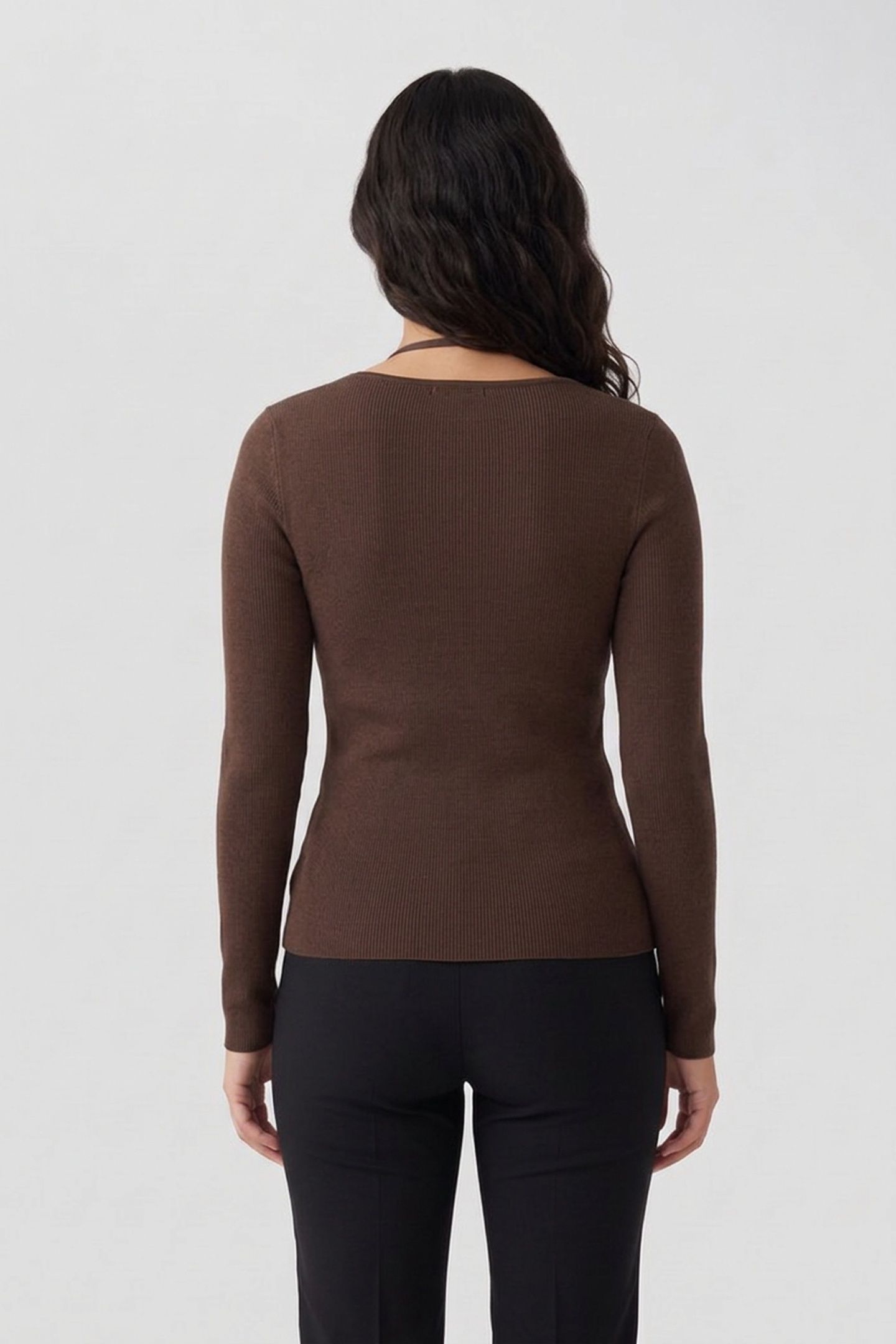 LA CICCI TOP BROWN 2