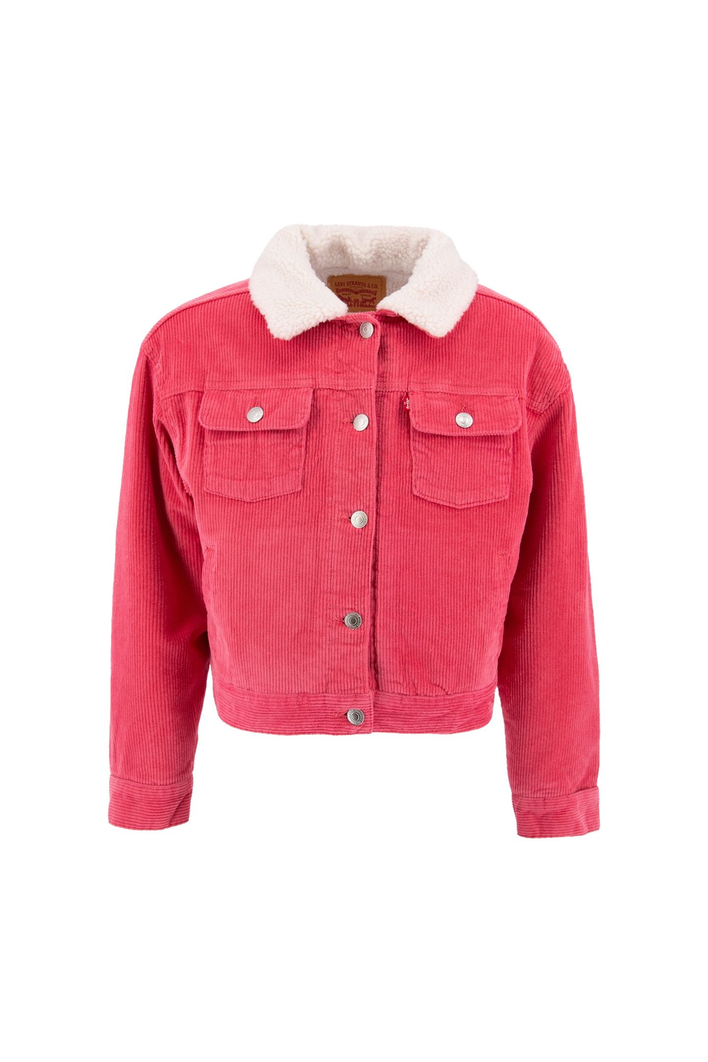 GIRLS BABY BAGGY CORDUROY TRUCKER JACKET RAPTURE ROSE 1