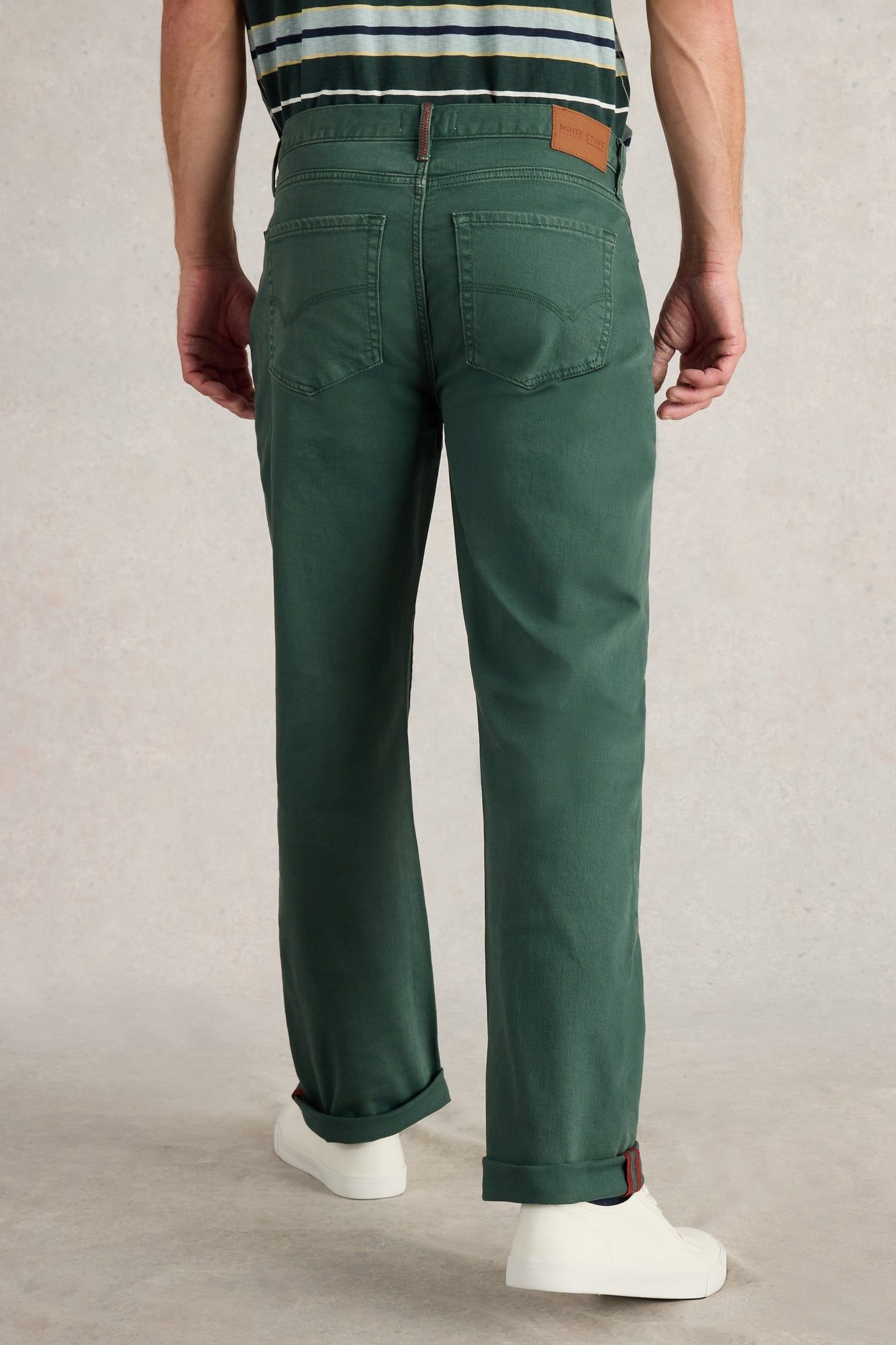 EASTWOOD GARMENT DYE JEAN DARK GREEN 3