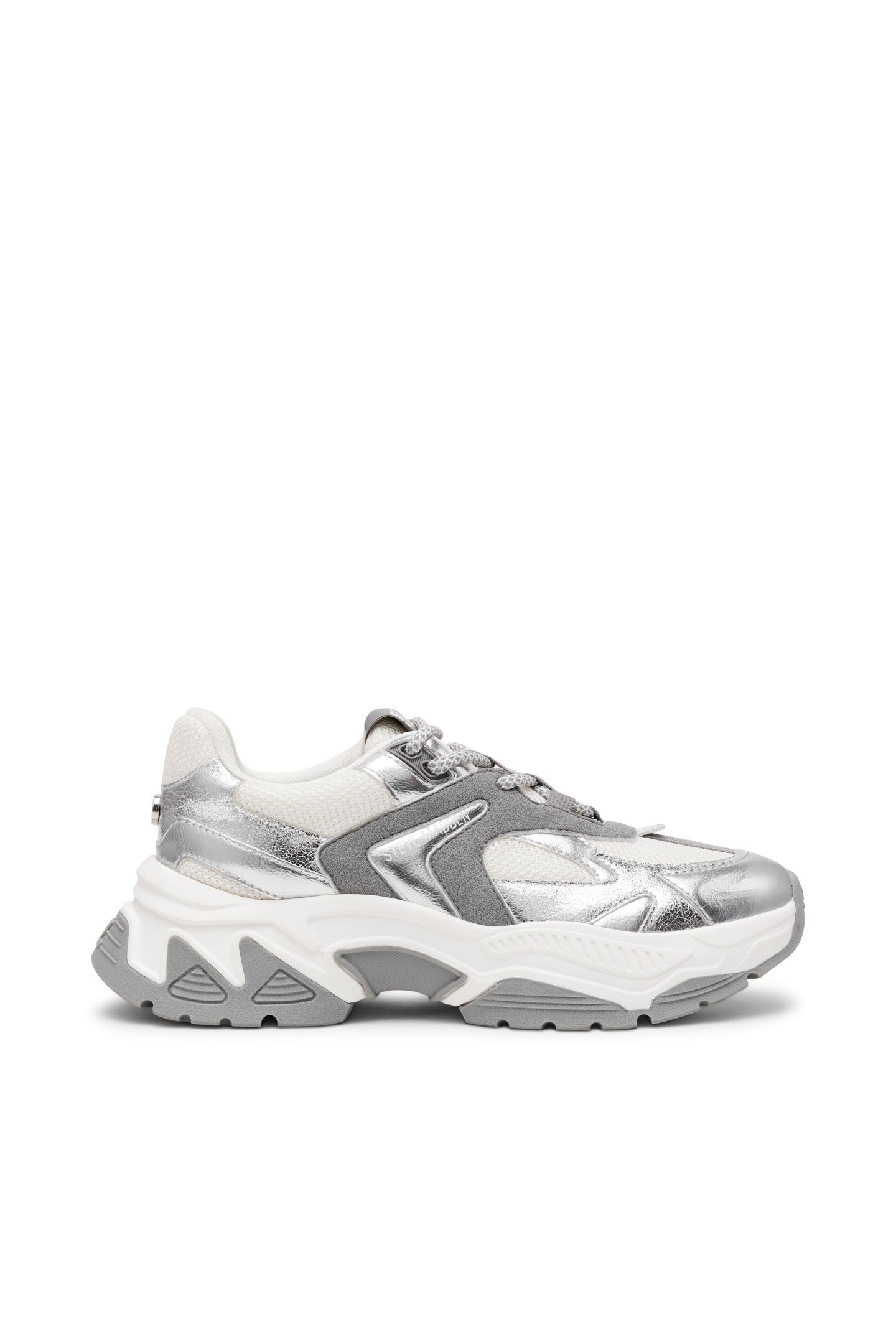 AMPLE SNEAKERS SILVER/WHT 1