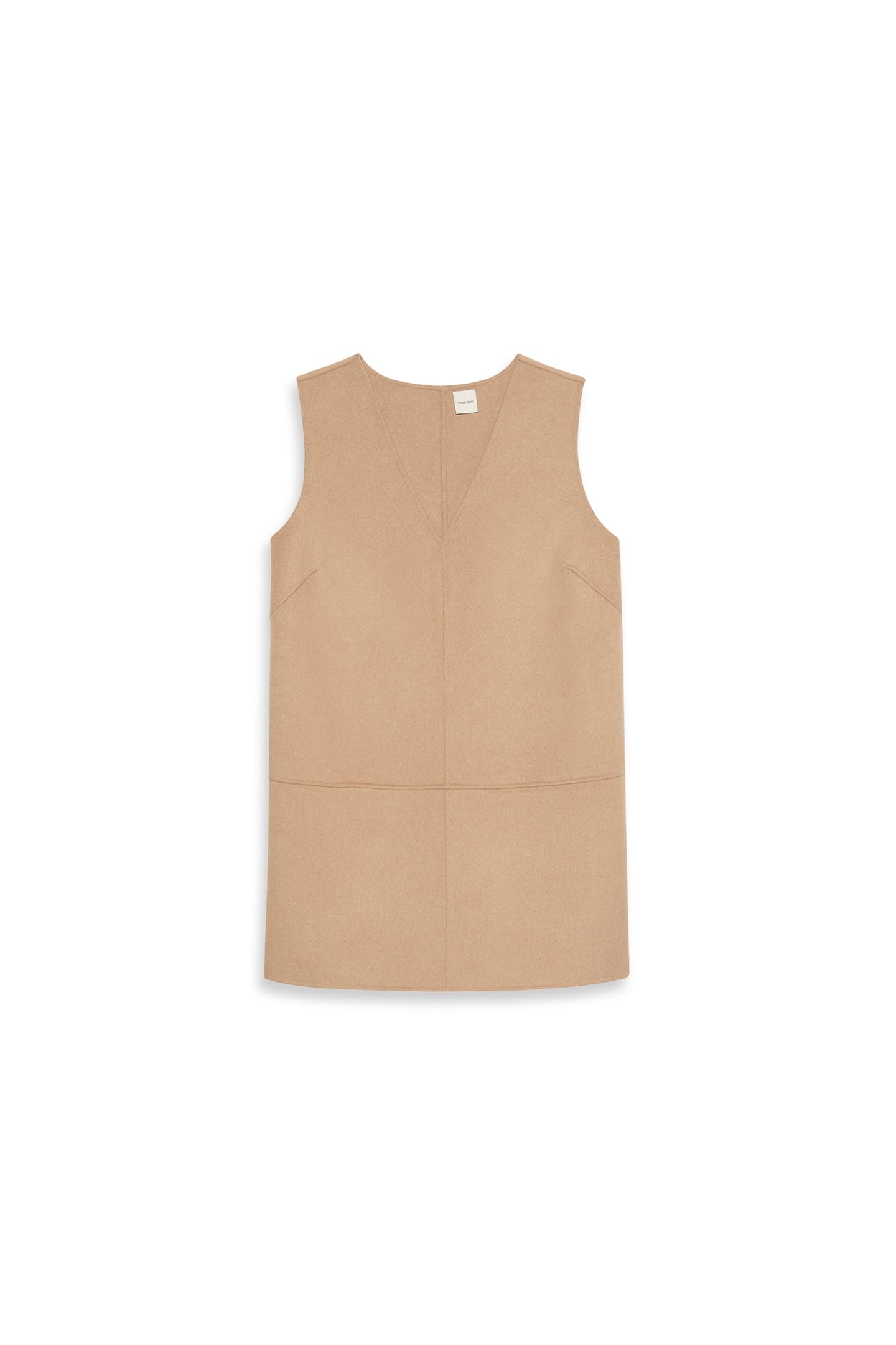 DOUBLEFACE V NECK DRESS AMPHORA 4