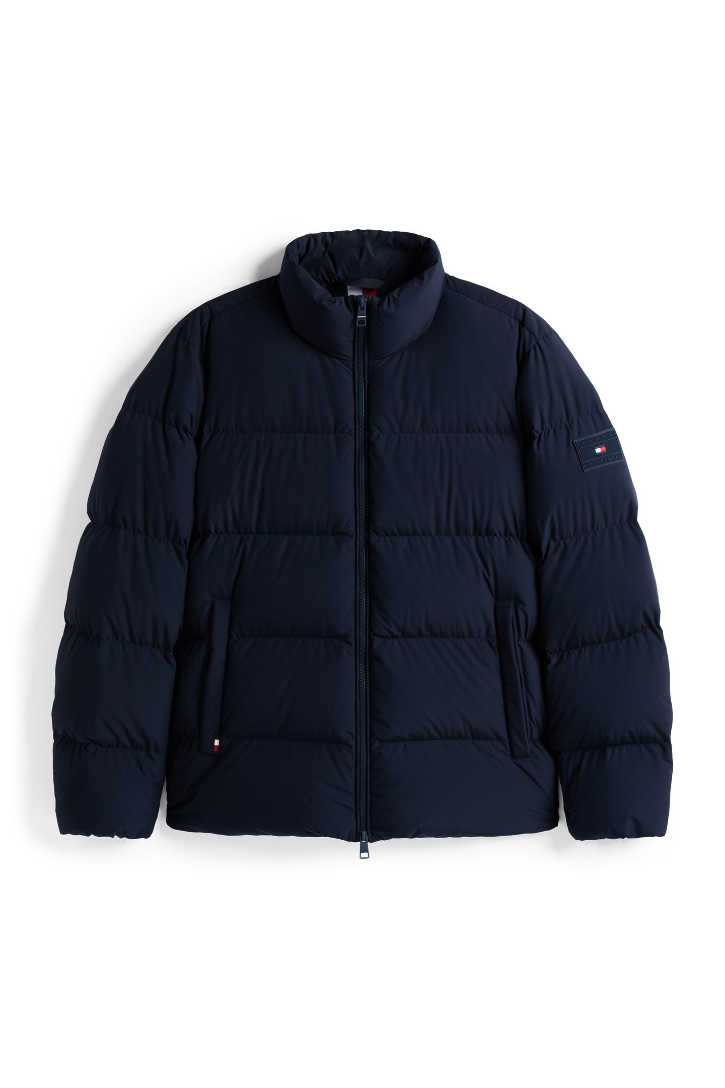 DOWN STAND PUFFER JACKET NAVY BLUE 3