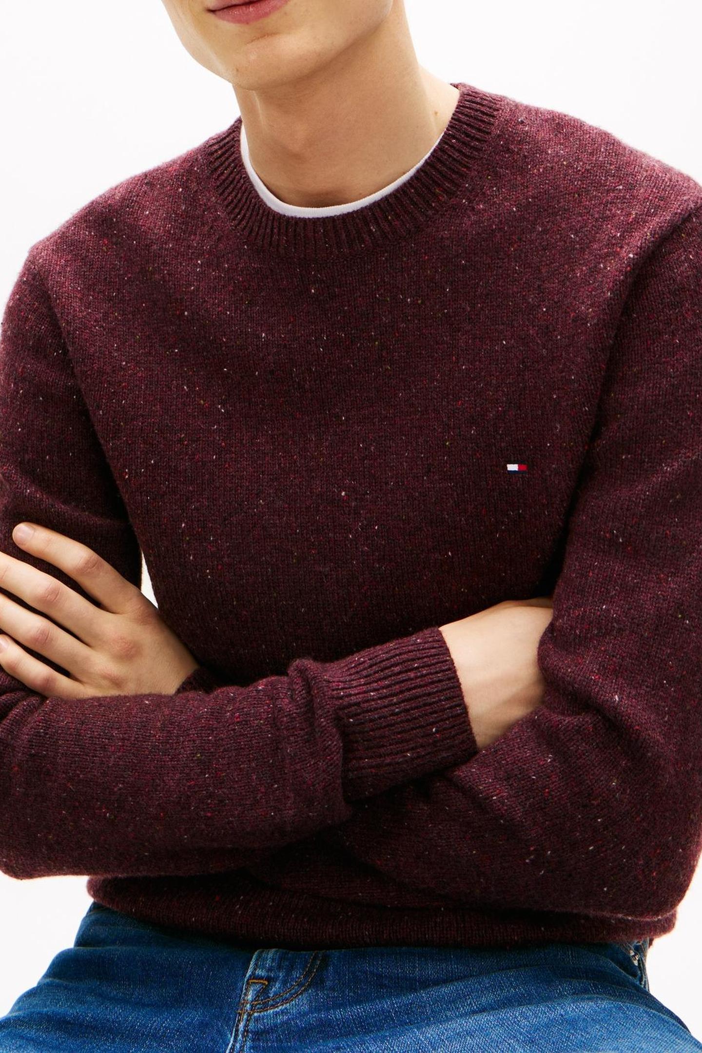 LAMBSWOOL BLEND DONE DEEP BURGUNDY HEATHER 5