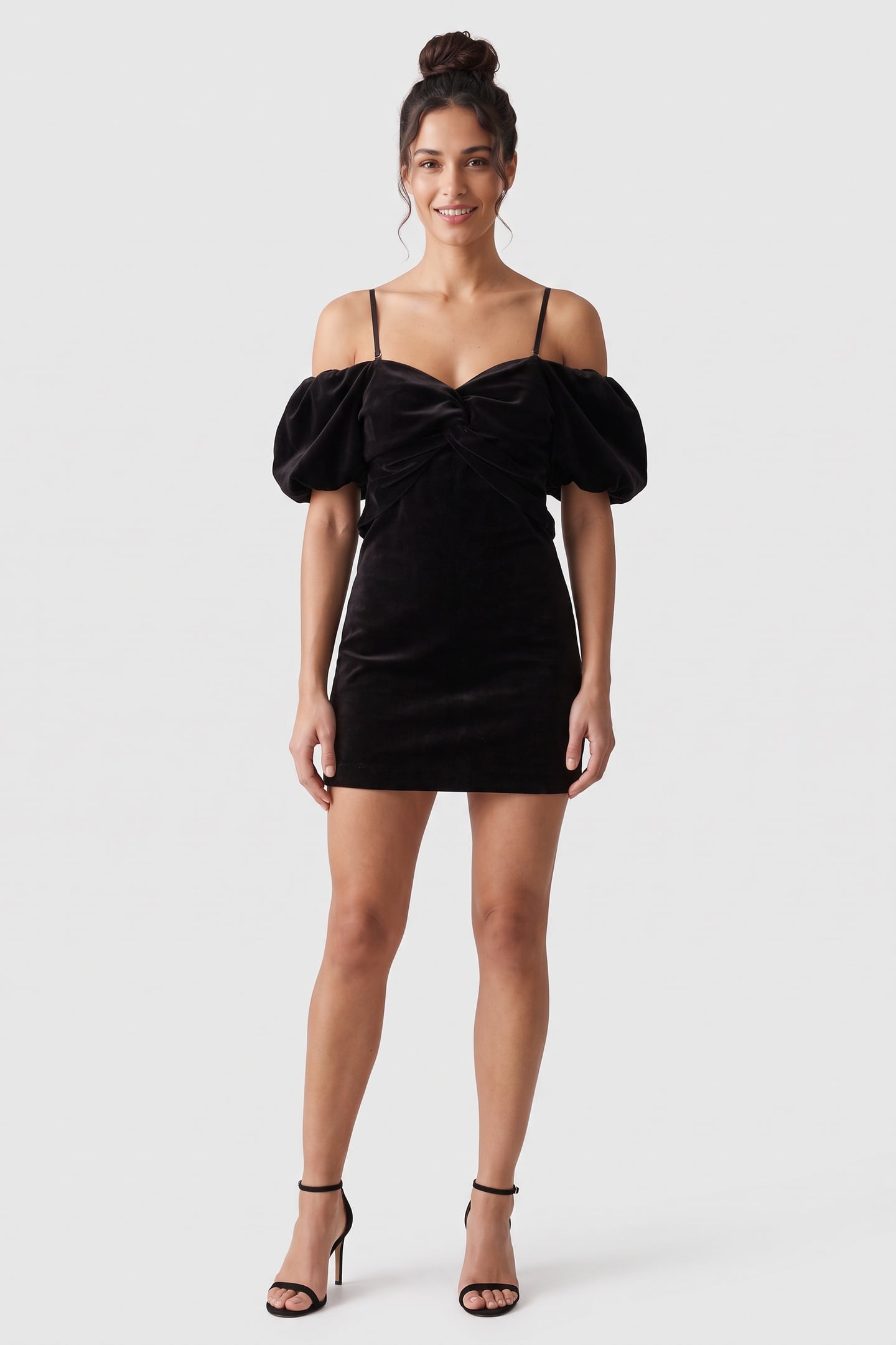 PA LEANNE DRESS TP BLACK 1
