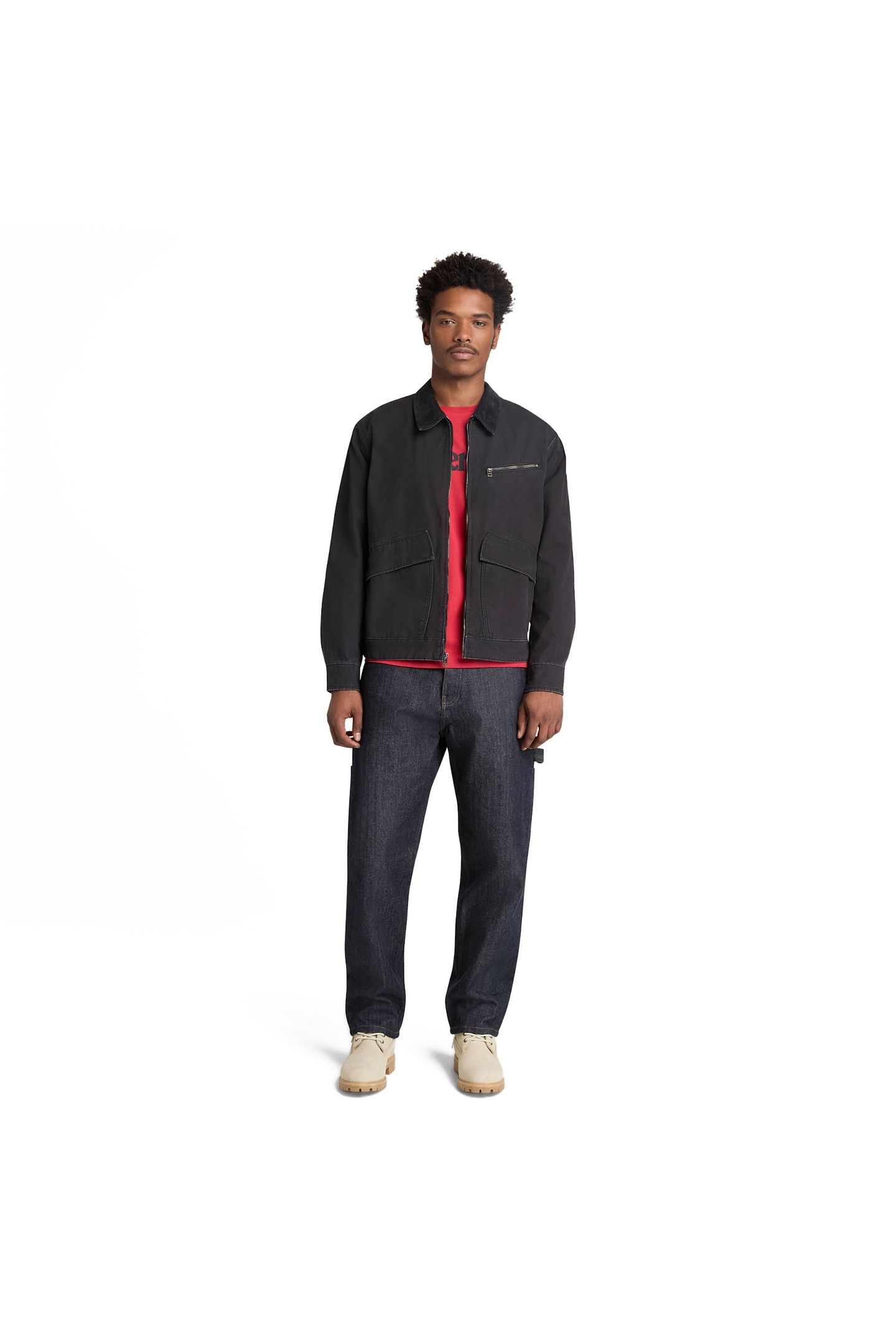 STRAFFORD WASHED CANVAS JACKET BLACK 6