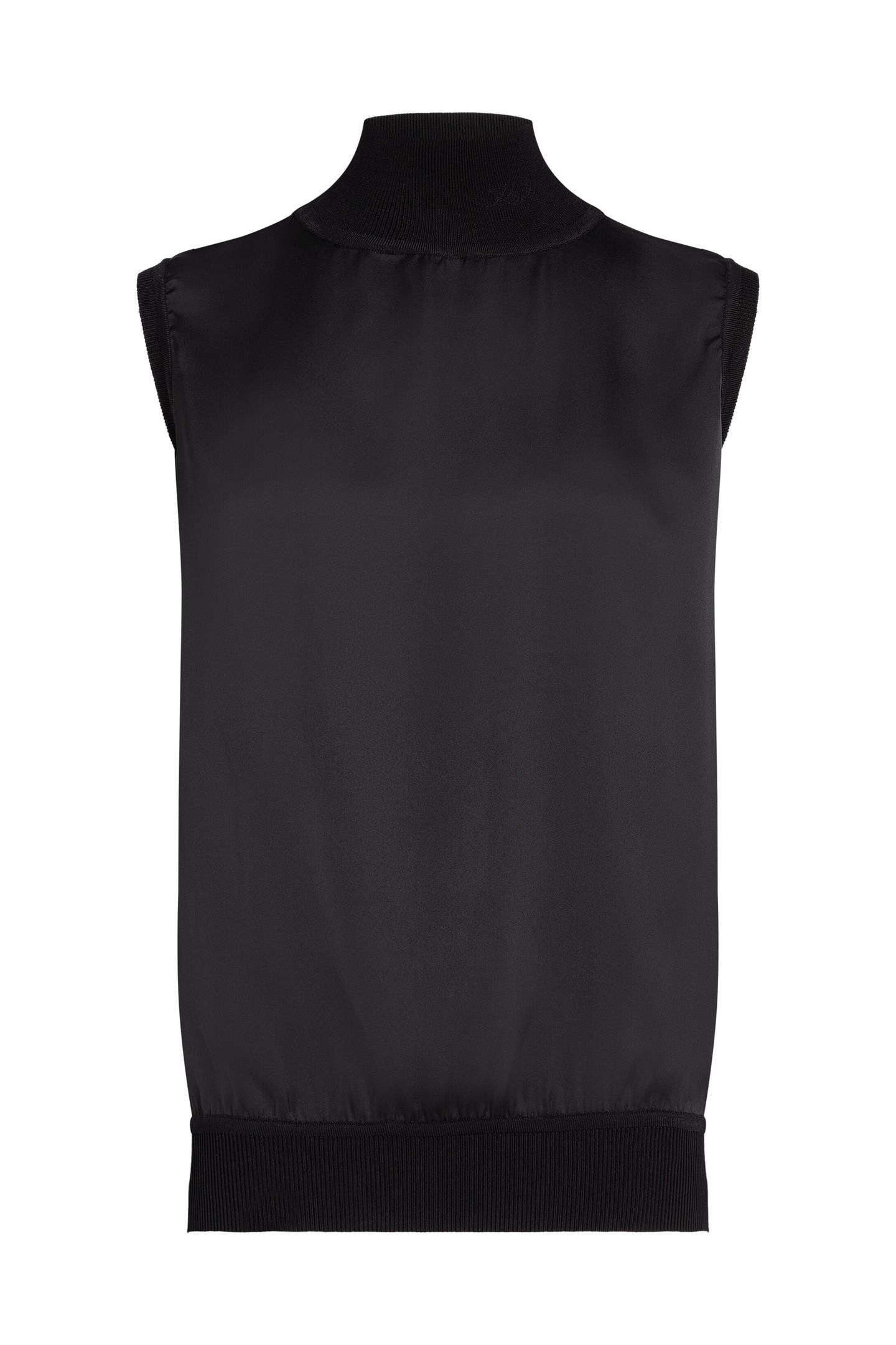 SATIN TANK TOP BLACK 3
