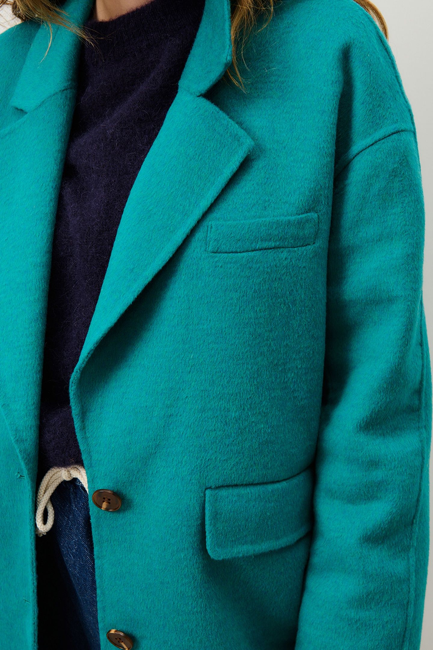 DADOULOVE-C COAT BLEU CANARD CHINE 6