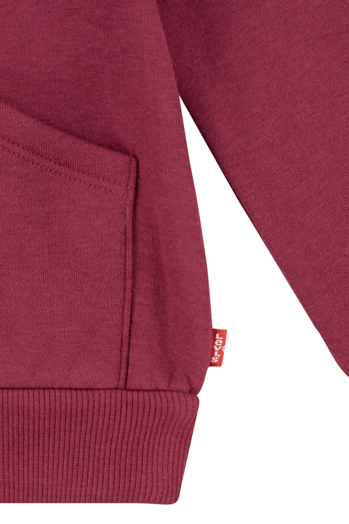 GIRLS POSTER LOGO HOODIE RHODODENDRON LEVIS 4
