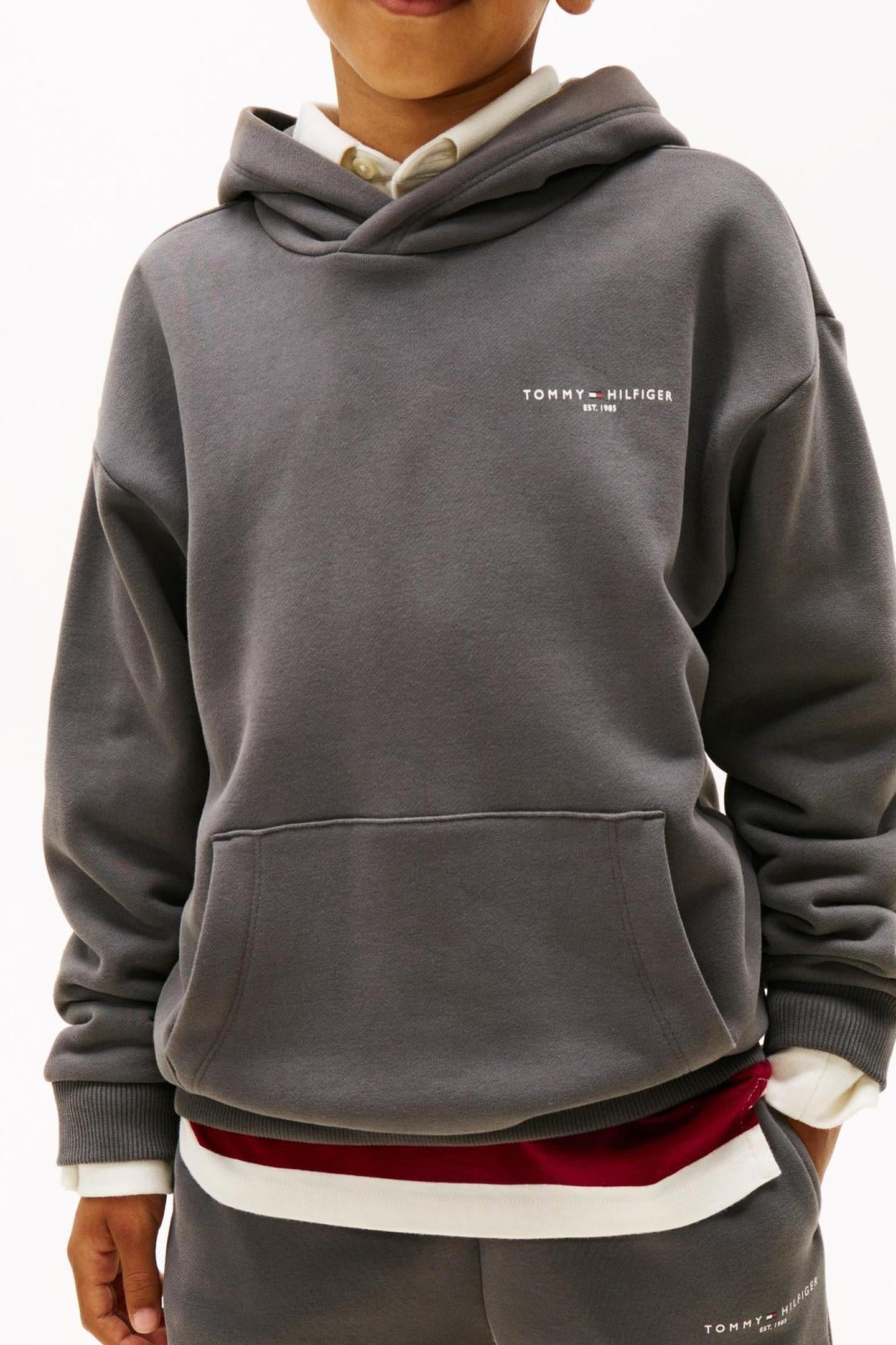 UNISEX MINI CORP HOODIE WASHED BLACK 1